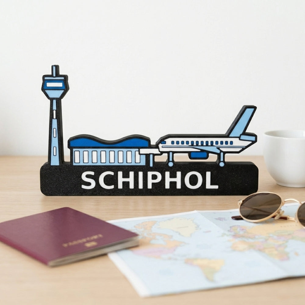 Skyline Schiphol – kleurrijk luchtvaartcadeau