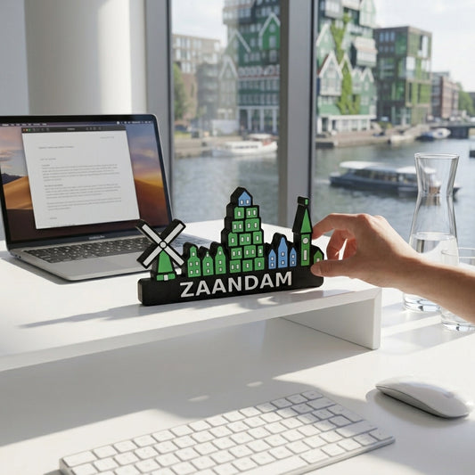 Skyline Zaandam – kleurrijk stadssilhouet