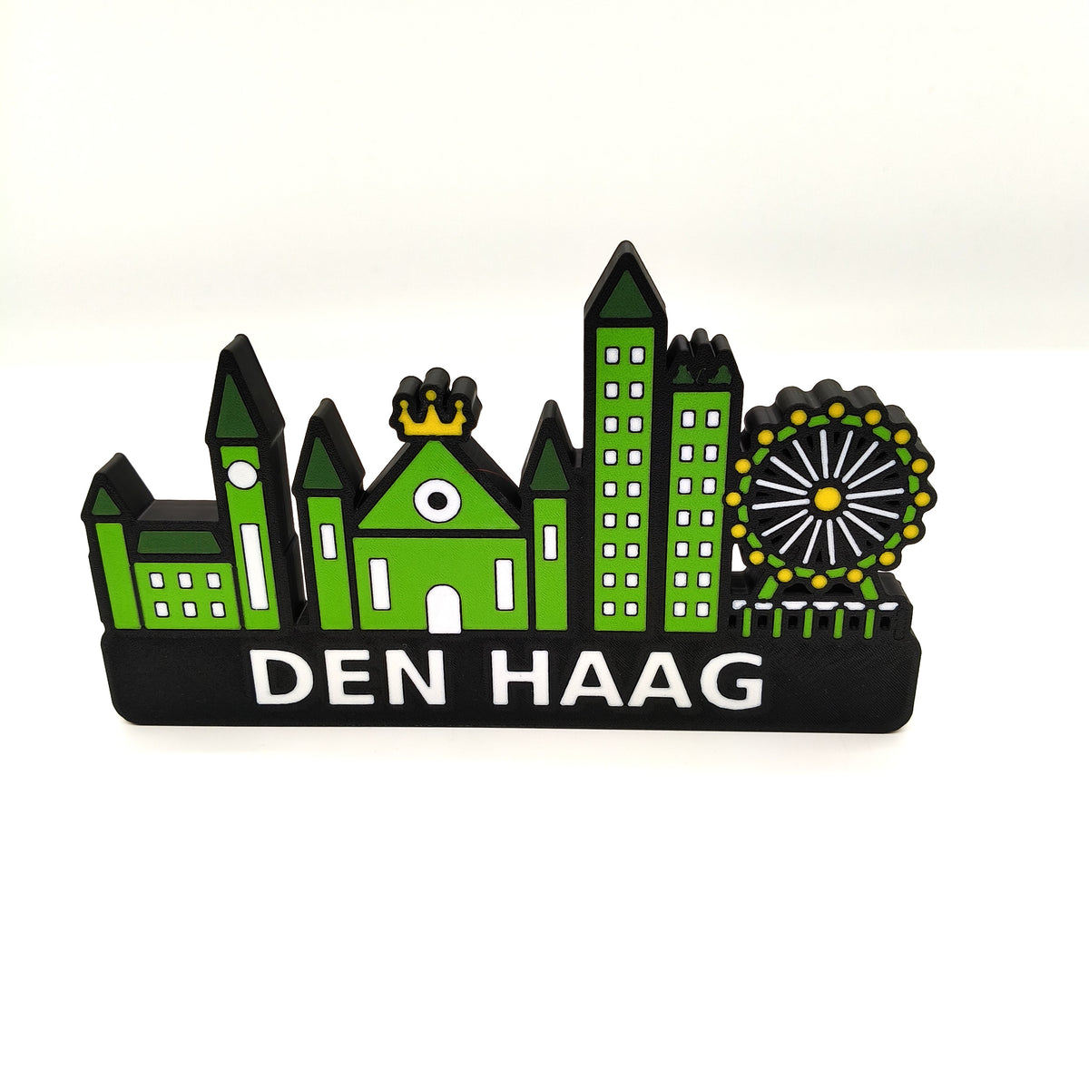 Skyline Den Haag – kleurrijk stadssilhouet