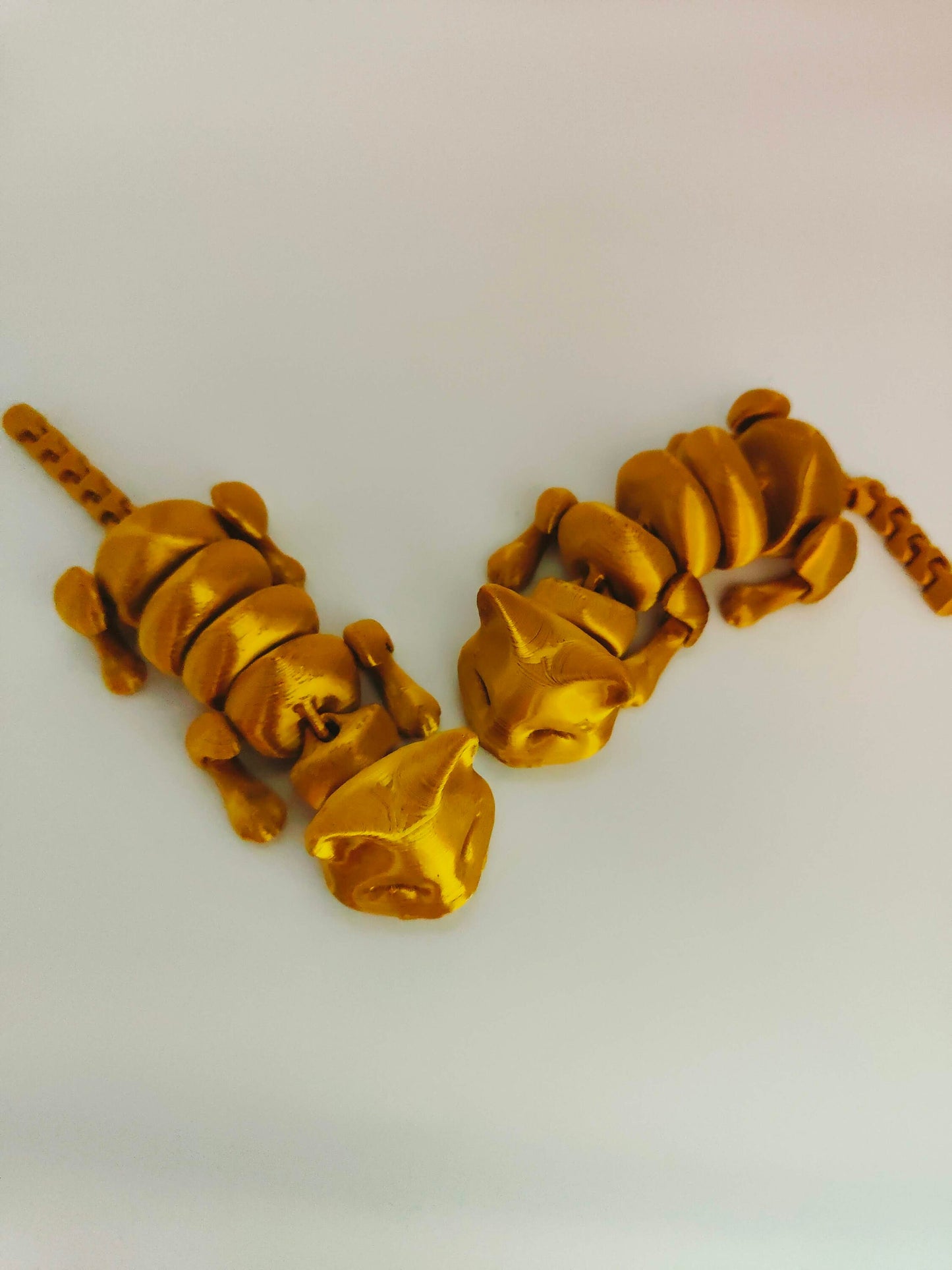 The Lazy Cat, sleepy cat, Flexi Articulated Animal, Kitten Toy, Home Decor, Cat figurine, Desk Pet, Unique Toy - 3D Printed - Fidget Toy