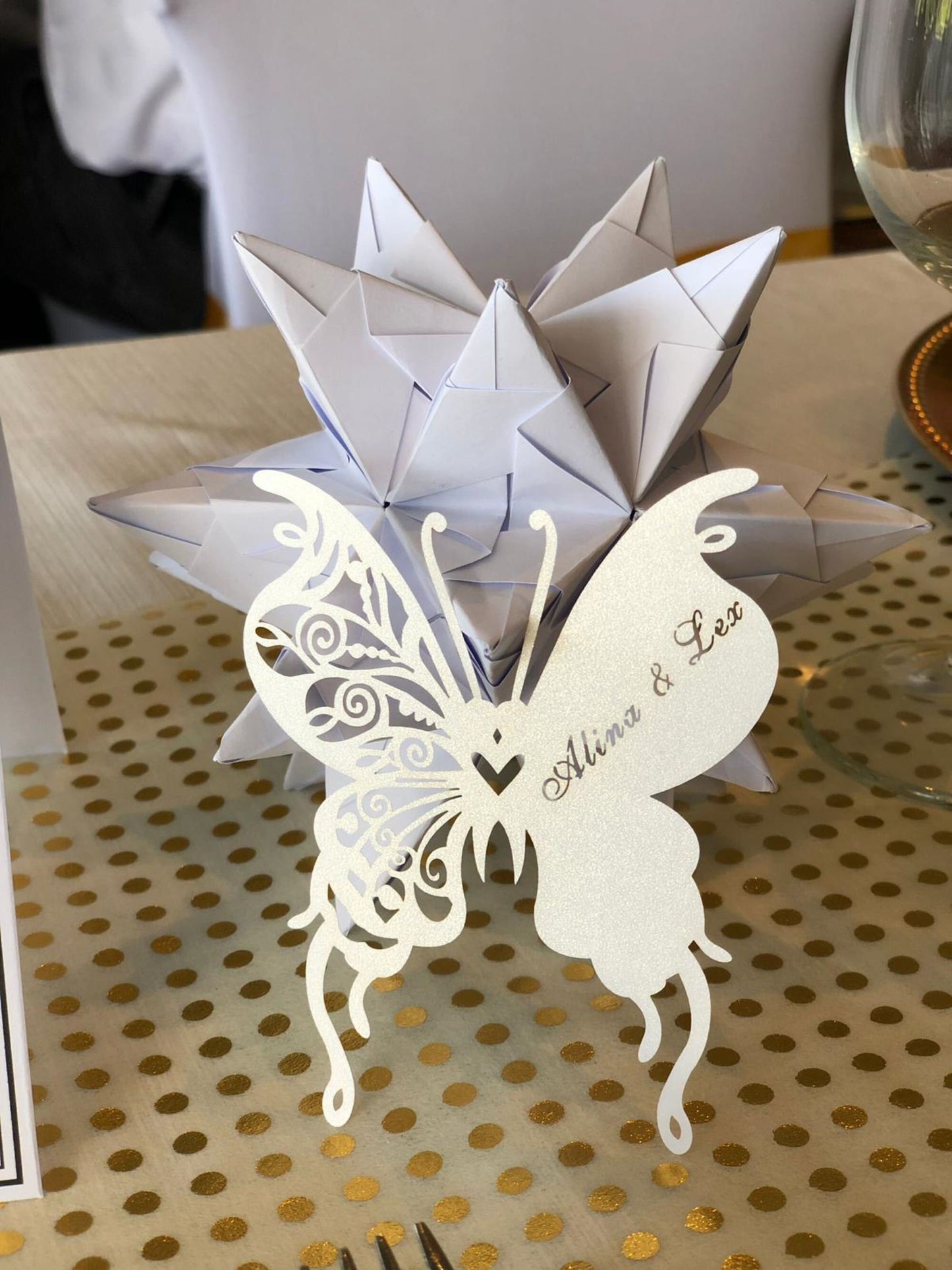 Unique handmade star wedding decoration, origami, wedding gift, table decoration for party, party favours, thank you gift , paper decor