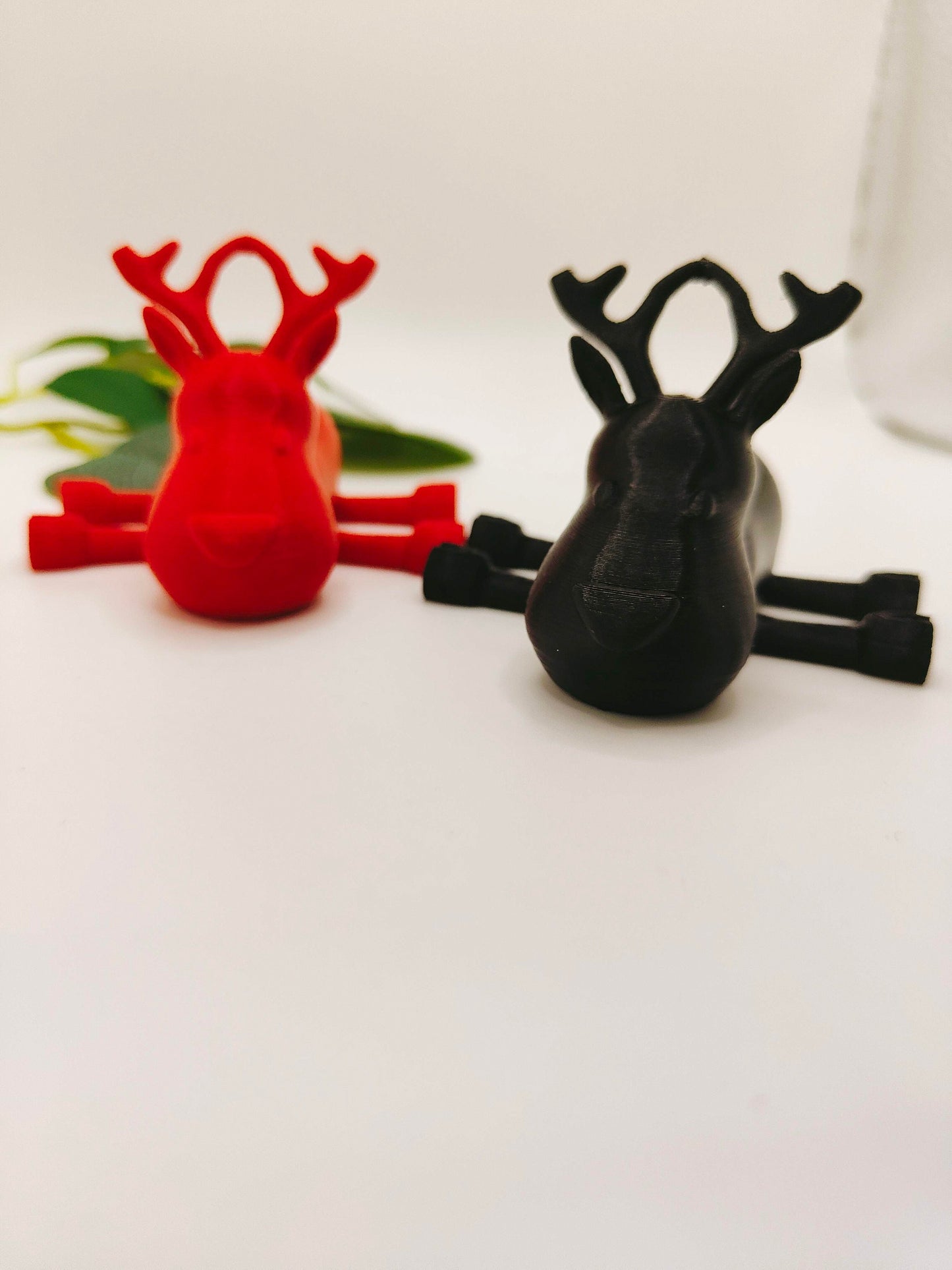 3D Printed reindeer Christmas articulated Fidget toy| deer christmas tree decoration| Flexible 3D Printed Fidget Toy - Desk - Stress Toy