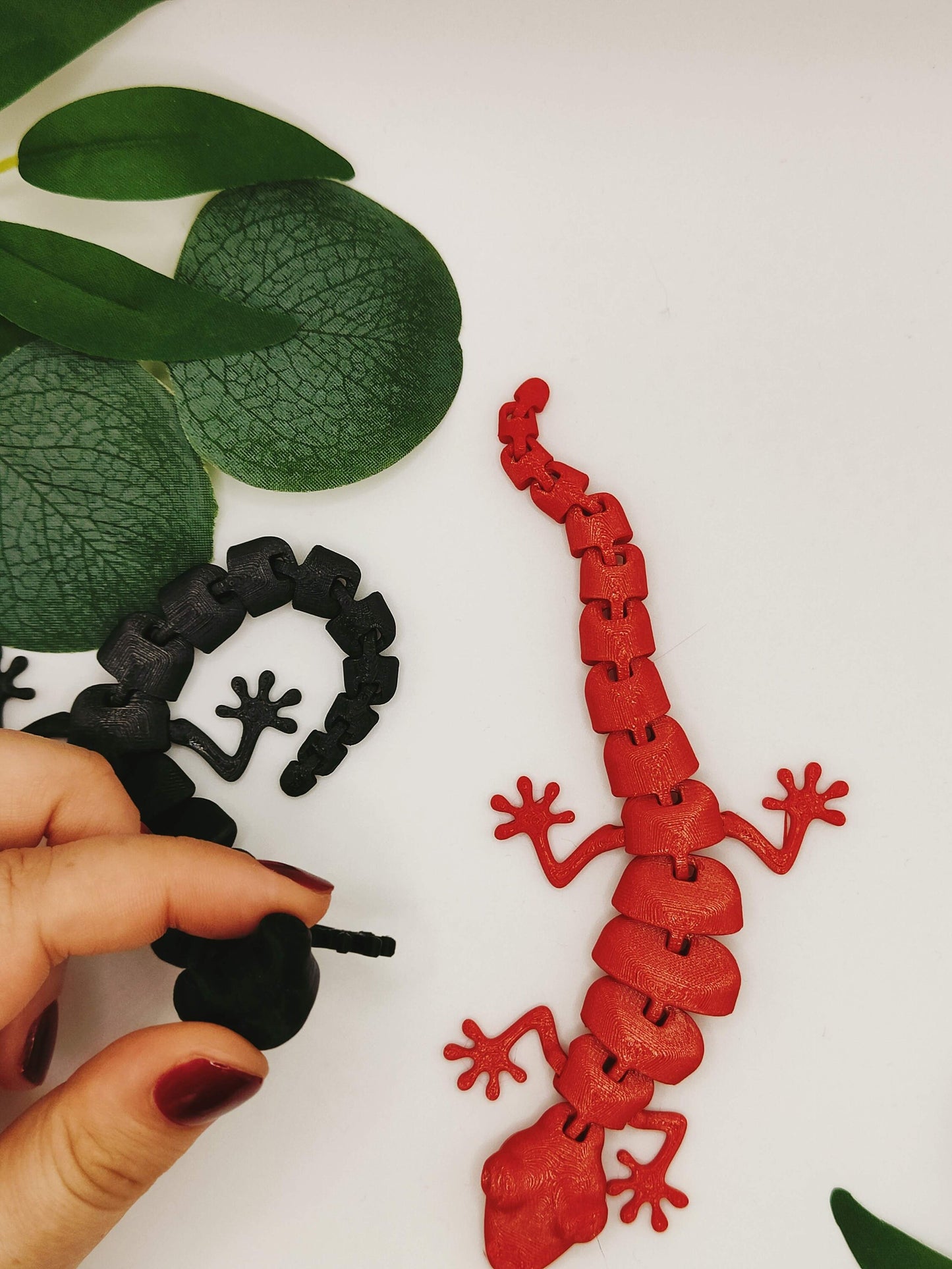 3D Printed Articulated Lizard | Flexible 3D Printed Fidget Toy - Desk - Stress Toy