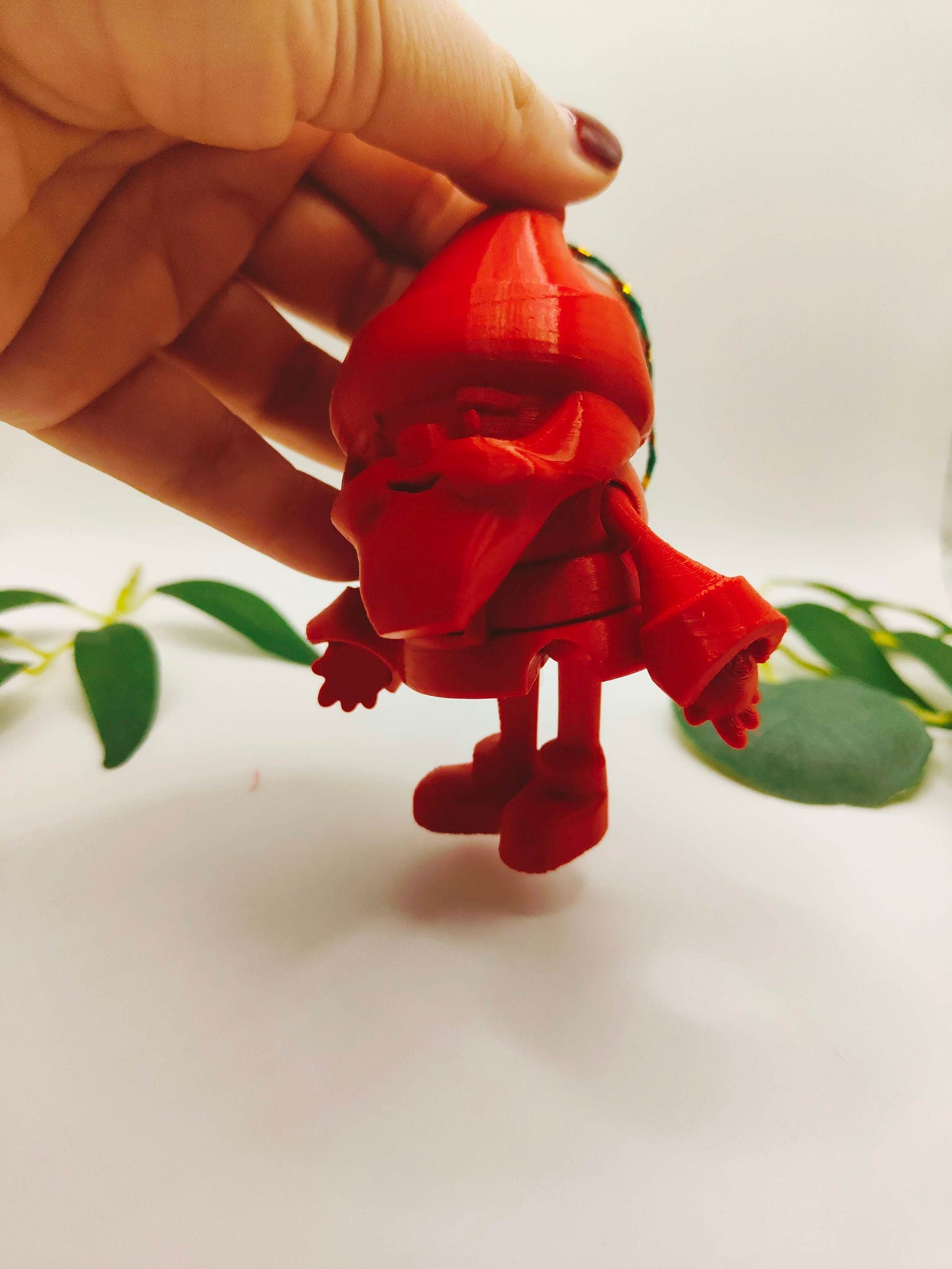 3D Printed Santa Claus Christmas articulated Fidget toy | christmas tree decoration| Flexible 3D Printed Fidget Toy - Desk - Stress Toy