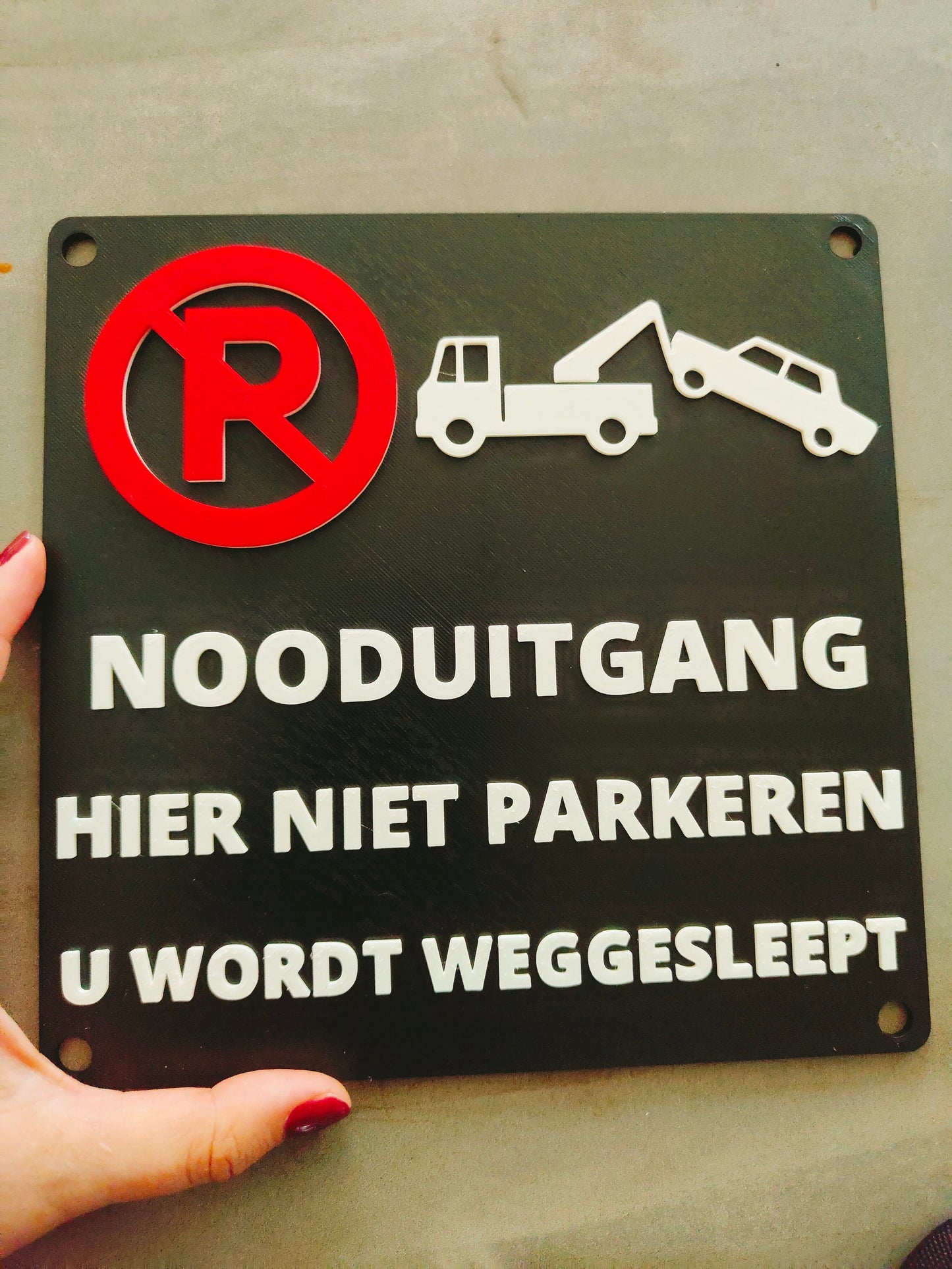 Custom "Do not park" letters sign, door plastic sign, 3d printed, great for any garage |No Parking Sign Private Property Sign | waterproof