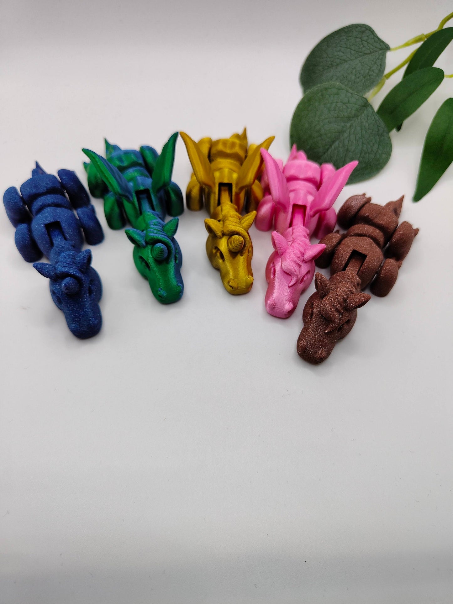 Articulated Pegasus| 3d Printed stallion | Flexible | Custom Fidget Toy, Desk Pet, Unique Toy - Fidget Toy | Lazy pegasus