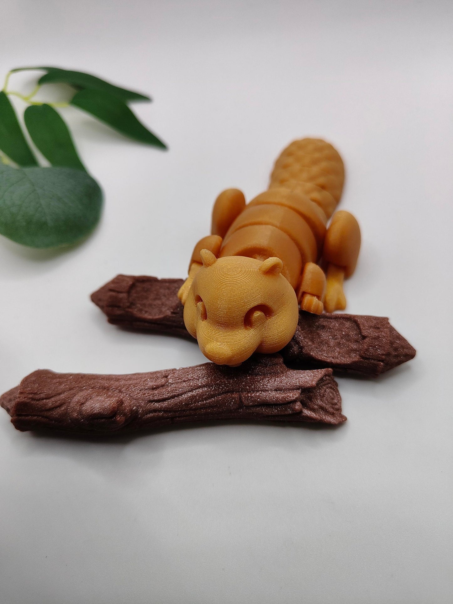 Beaver articulated | 3d Printed | Articulated Flexible | Custom Fidget Toy, Desk Pet, Unique Toy - Fidget Toy