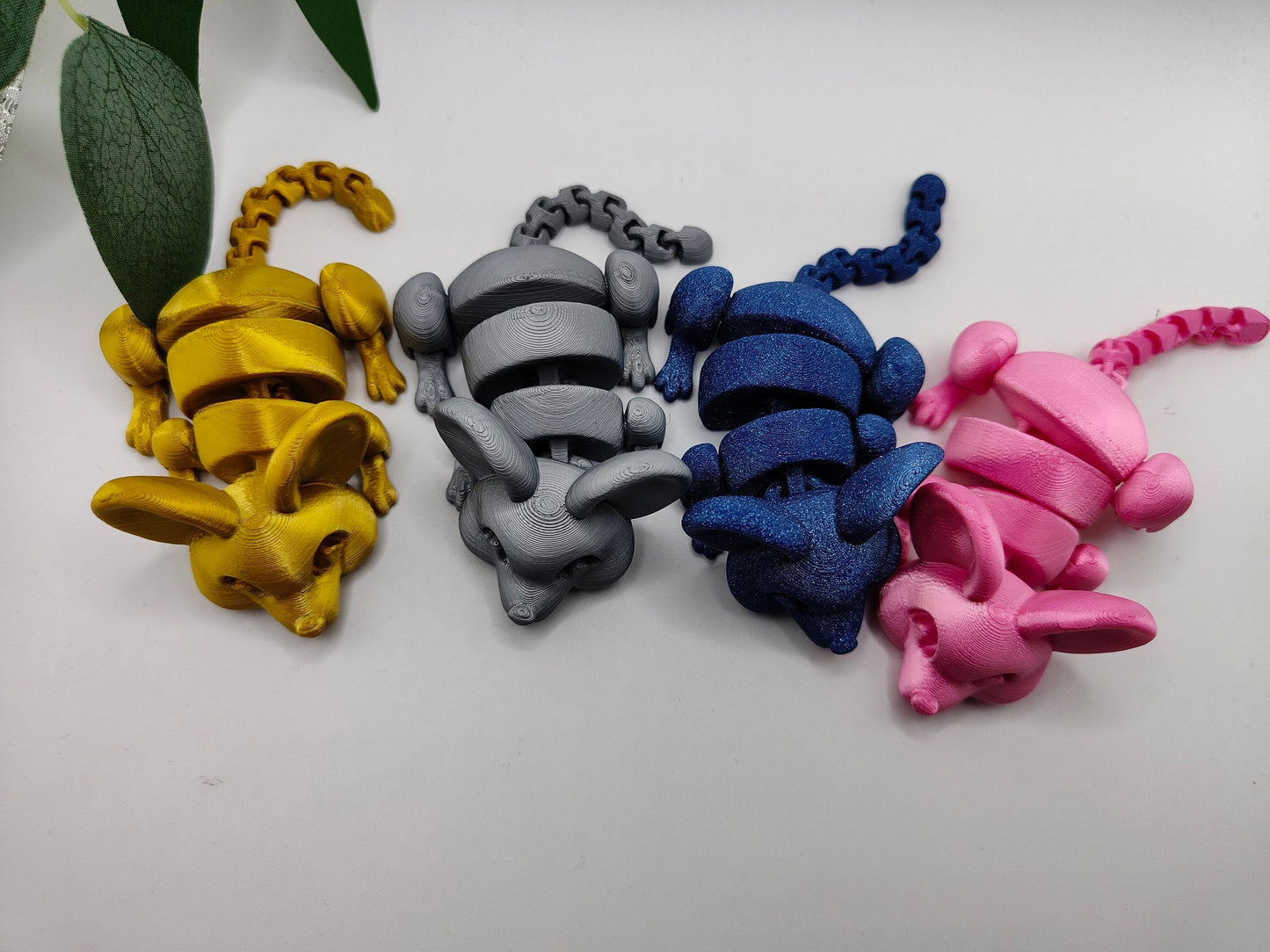 Flexi mouse | Gift | 3d Printed | Articulated Flexible | Custom Fidget Toy, Desk Pet, Unique Toy - Fidget Toy