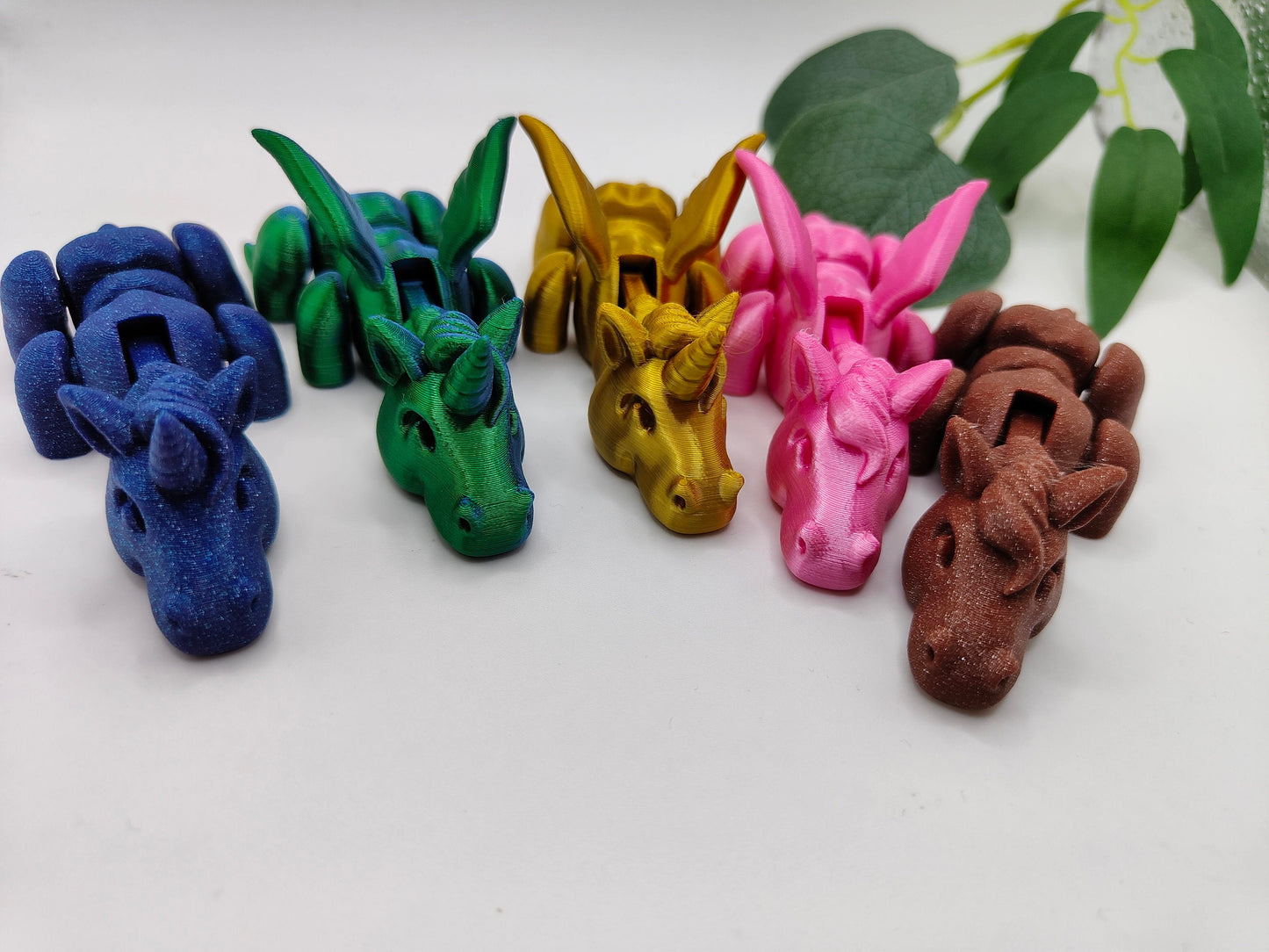Articulated Unicorn | 3d Printed flying unicorn| Flexible | Custom Fidget Toy, Desk Pet, Unique Toy - Fidget Toy | Lazy unicorn