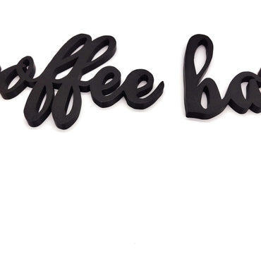 Coffee bar sign, wall plastic sign, coffee sign, gift for coffee lover, coffee corner decoration