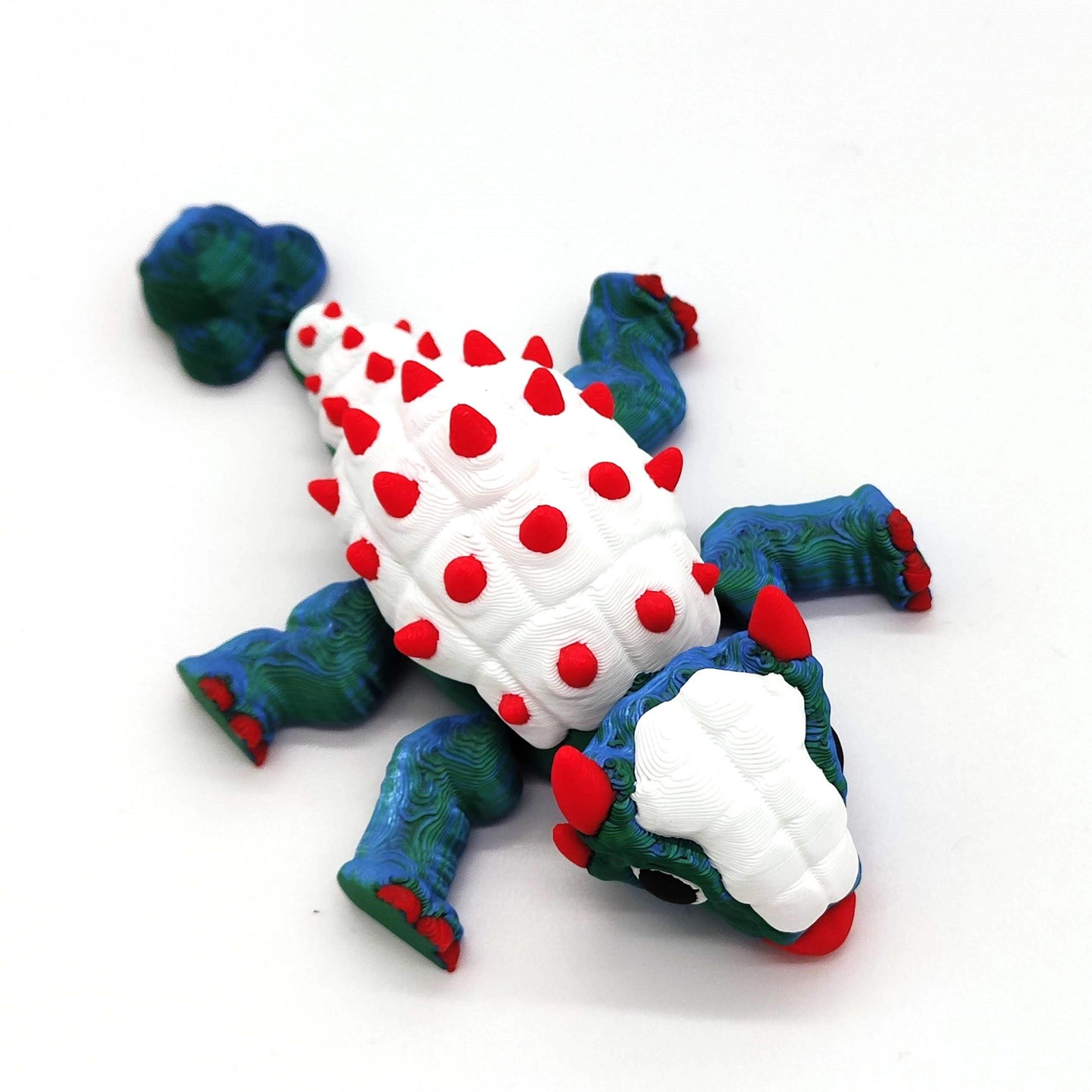 Articulated Ankylosaurus Fidget Toy - Adorable Kawaii Dinosaur Figure for Stress Relief and Collectors