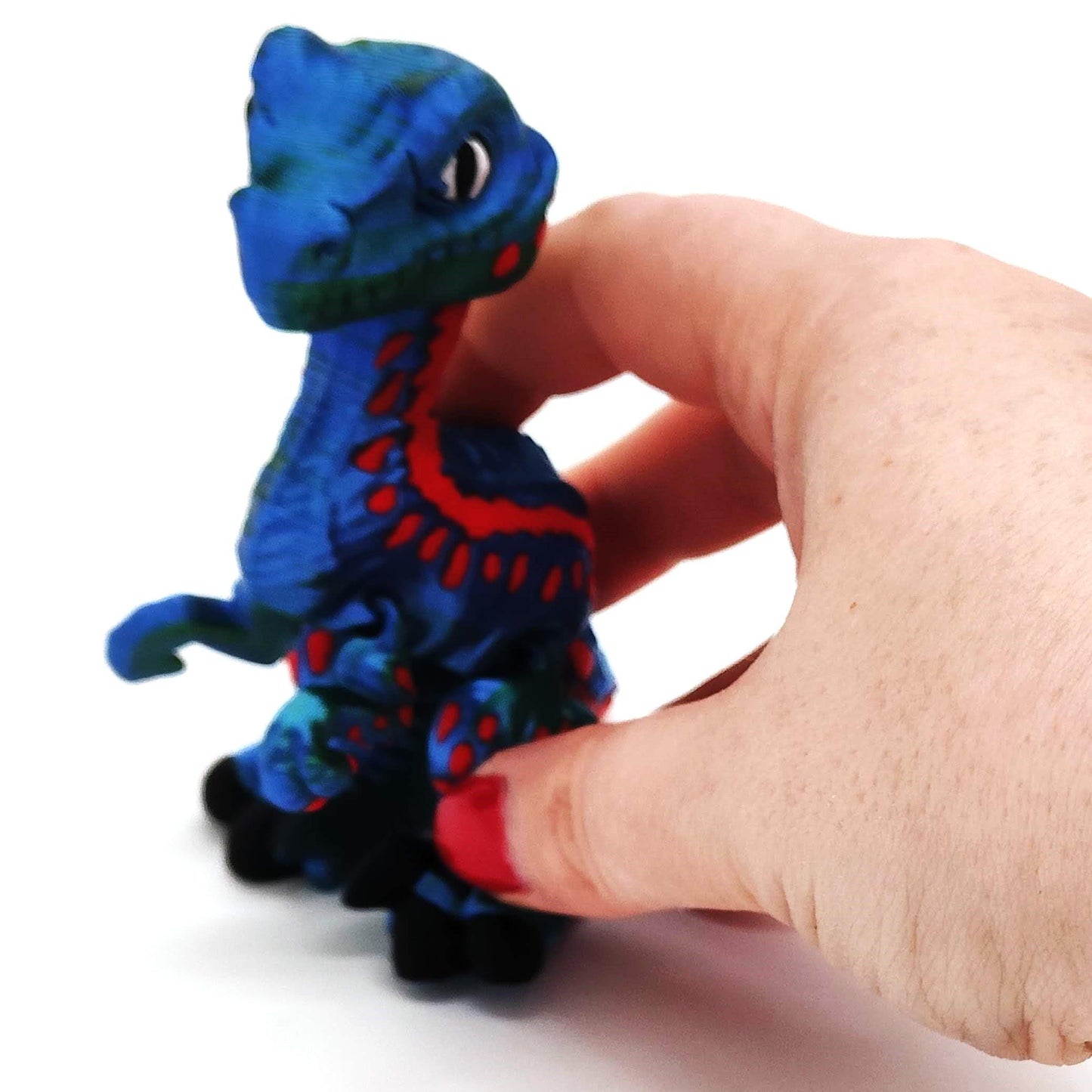 Velociraptor Dinosaur Sculpture with Movable Joints - Poseable Prehistoric Art Collectible, Realistic, Perfect for Dinosaur Enthusiasts