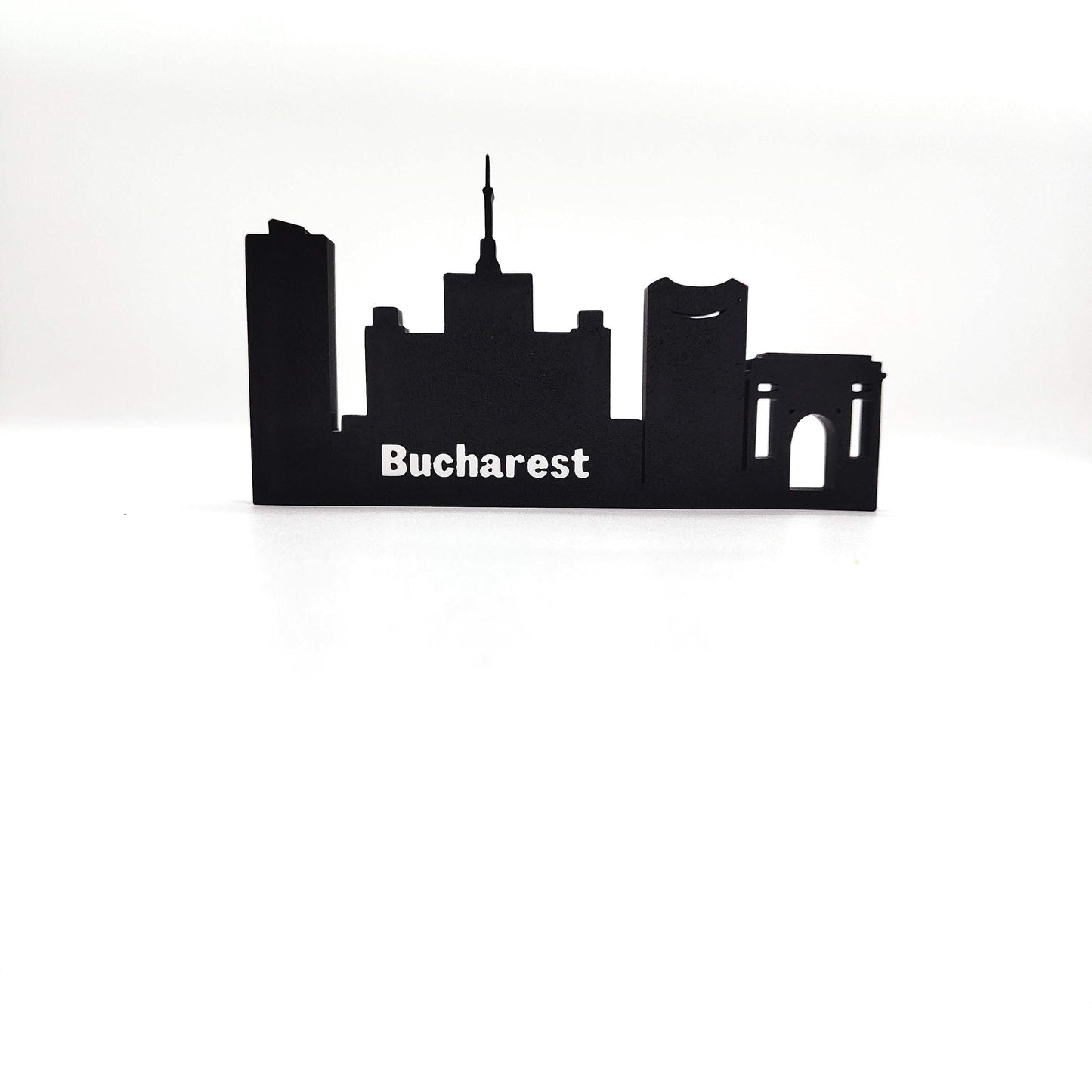 Bucharest Skyline: Capturing the Architectural Essence of Romania's Vibrant Capital - A Perfect Souvenir for Your Home, Shelf, or Desk