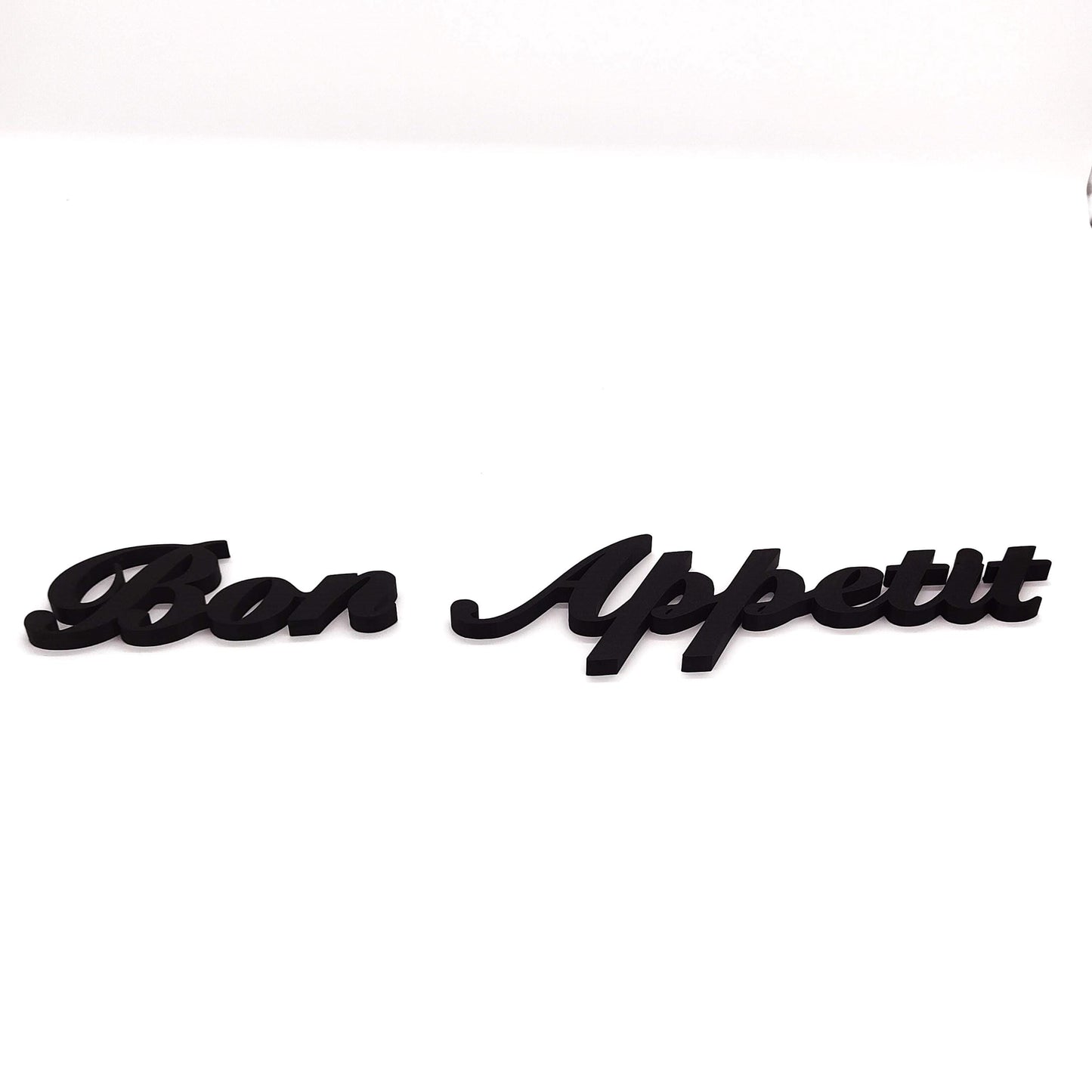 Elegant 'Bon Appétit' Wall Sign in Black Script - Perfect Kitchen or Dining Room Décor, Modern Home Accent, Ready to Hang
