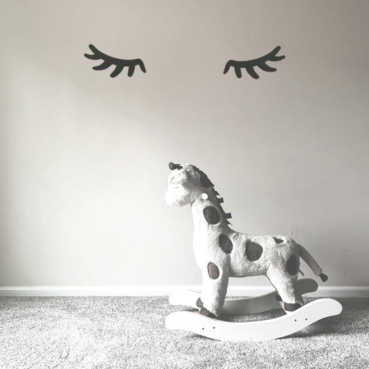 Sleepy Eyelashes Set | tired eyes plastic(pla) eyelashes | Children's room | Wall decoration | Pair of eyes | Home design