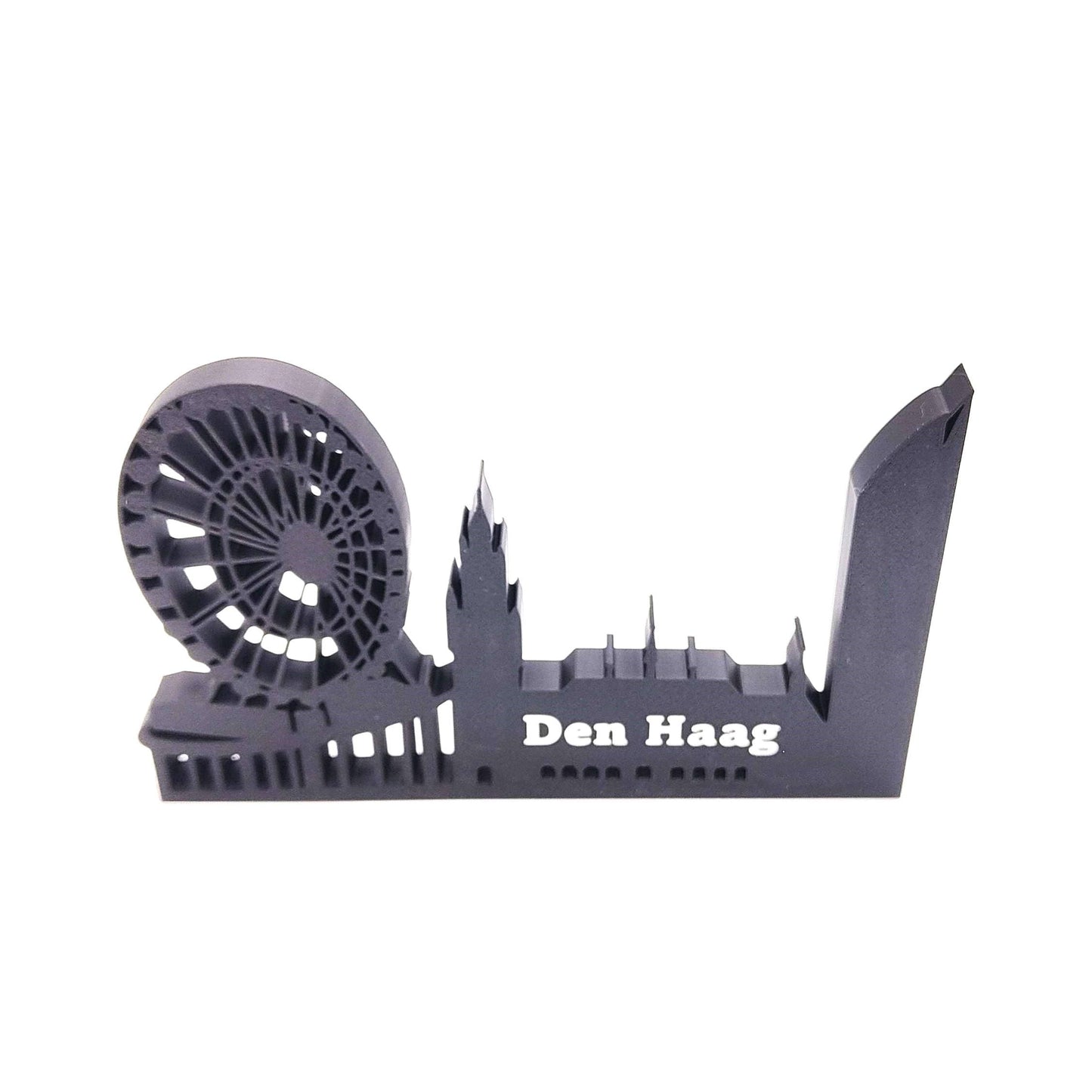 The Hague Skyline Art – Perfect Home & Bookshelf Decor | Den Haag Collectible, Netherlands Souvenir and Gift