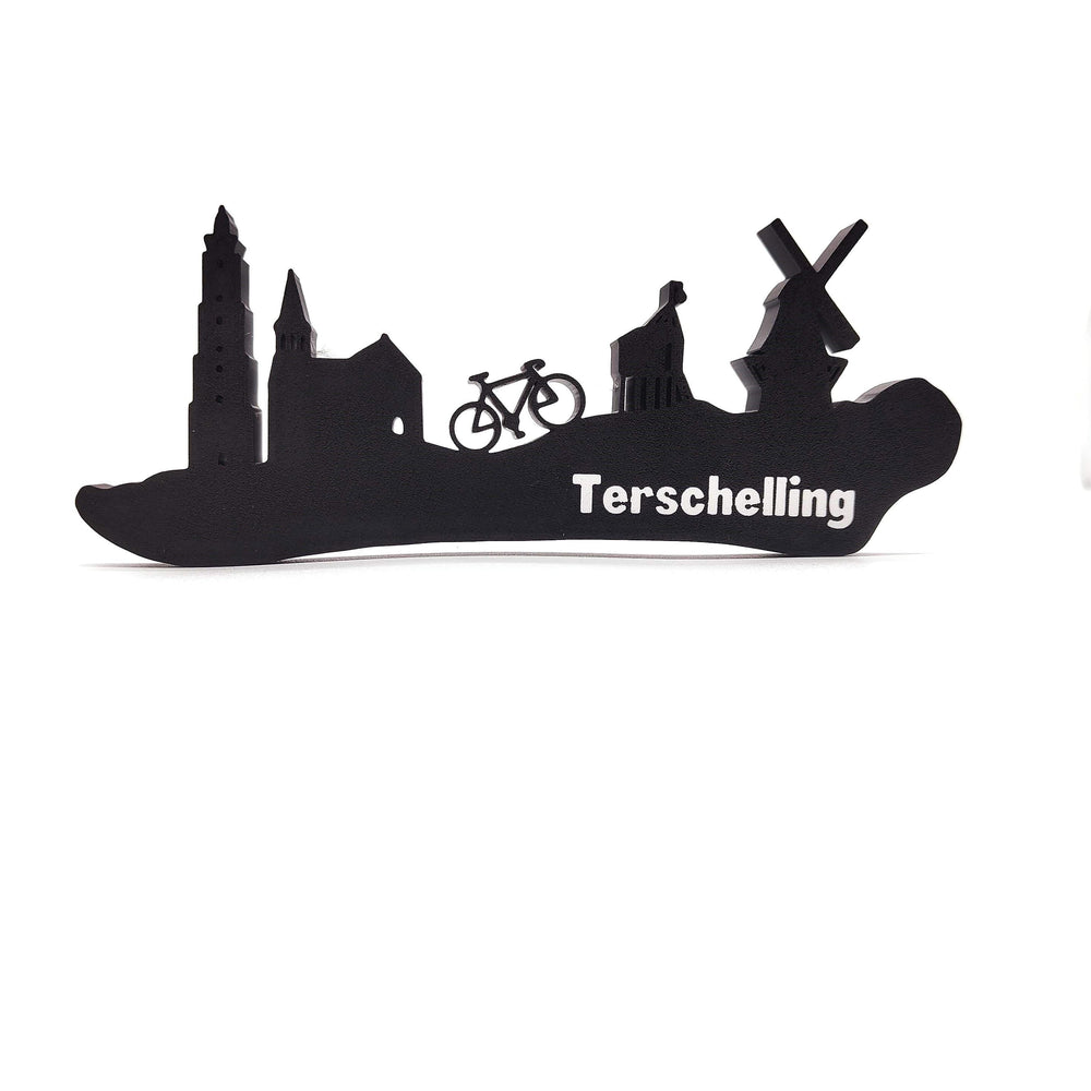 Terschelling skyline, Capture the Charm of Terschelling with This Stunning Dutch Skyline - A Must-Have Decorative Piece