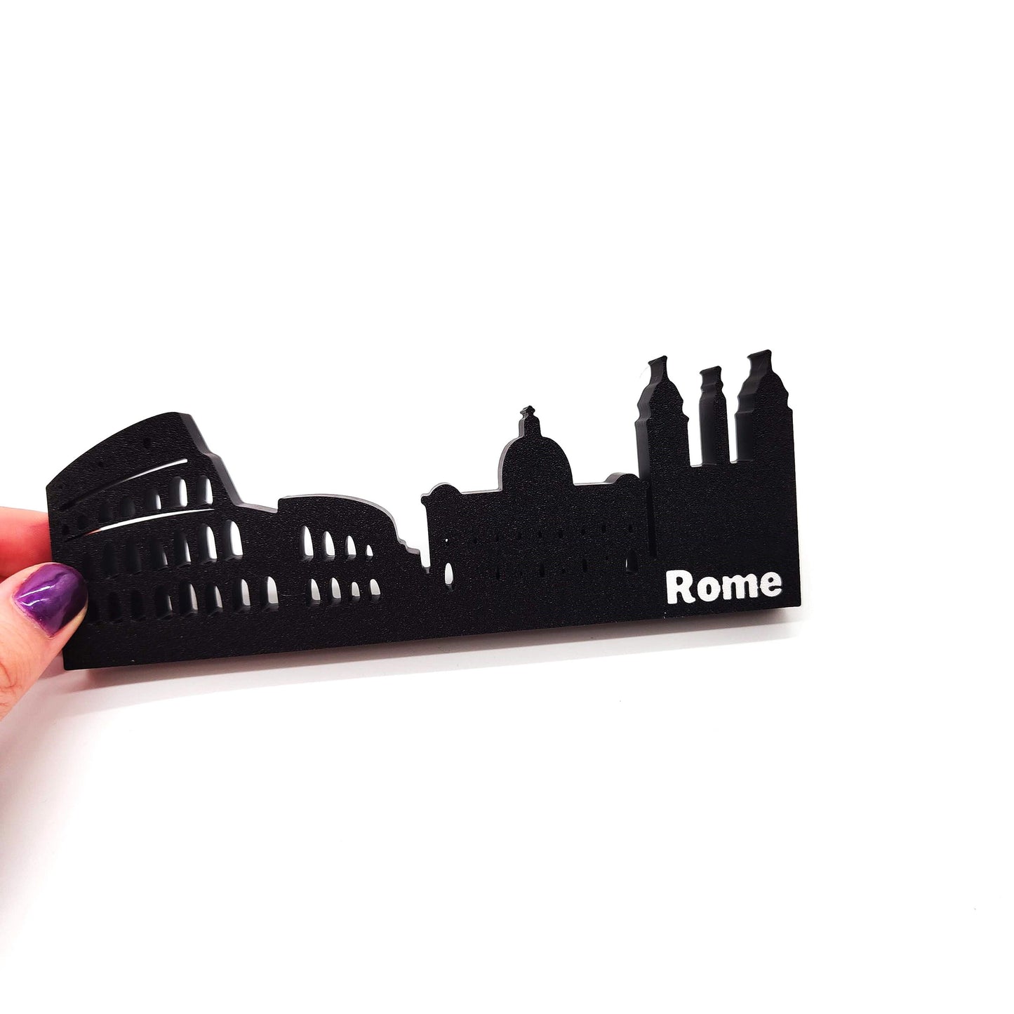 Rome Skyline Featuring the Colosseum and Historic Landmarks, Perfect for Adding a Touch of Italian Heritage to Your Home or Office