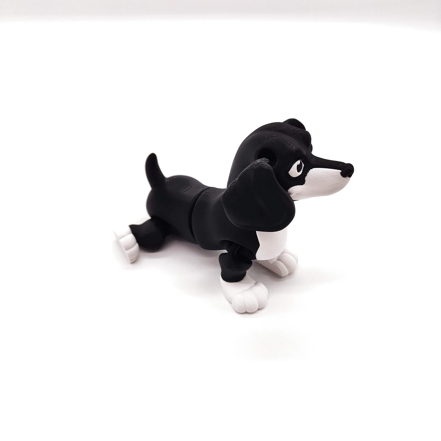 Dachshund Figurine with Expressive Eyes, Perfect for Home Decor, Desk Companion, or Unique Gift for Dog Lovers
