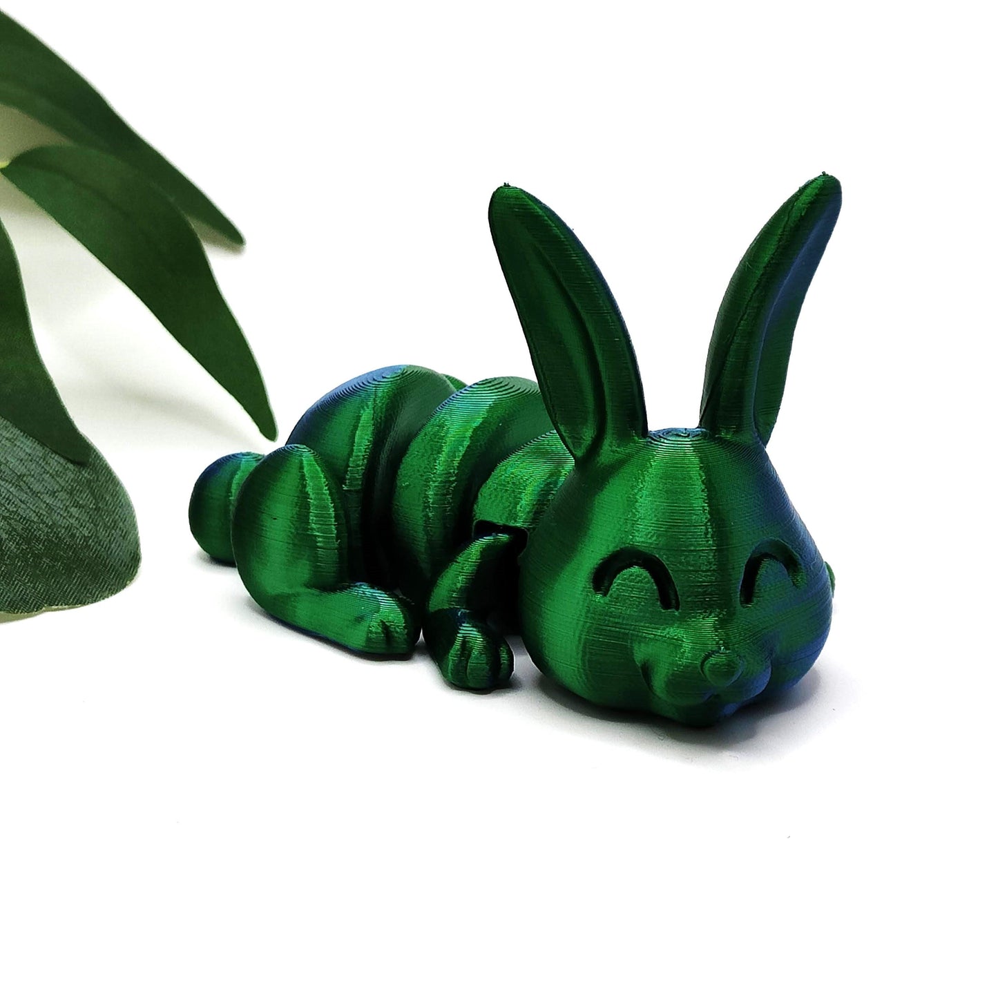 Bunny Rabbit | Easter | 3d Printed | Articulated Flexible | Custom Fidget Toy, Desk Pet, Unique Toy - Fidget Toy