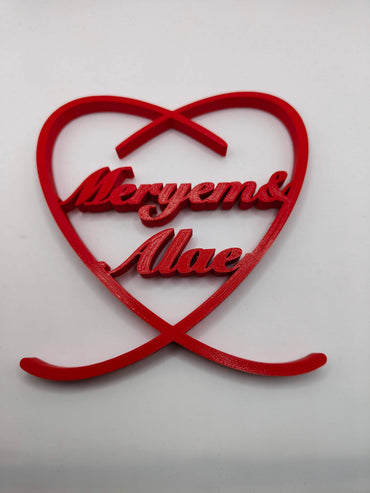 Love Custom Sign | Personalized Name Sign | Heart for couples| Valentine's Day gift| wedding gift| Love Home Decor | Anniversary Gift