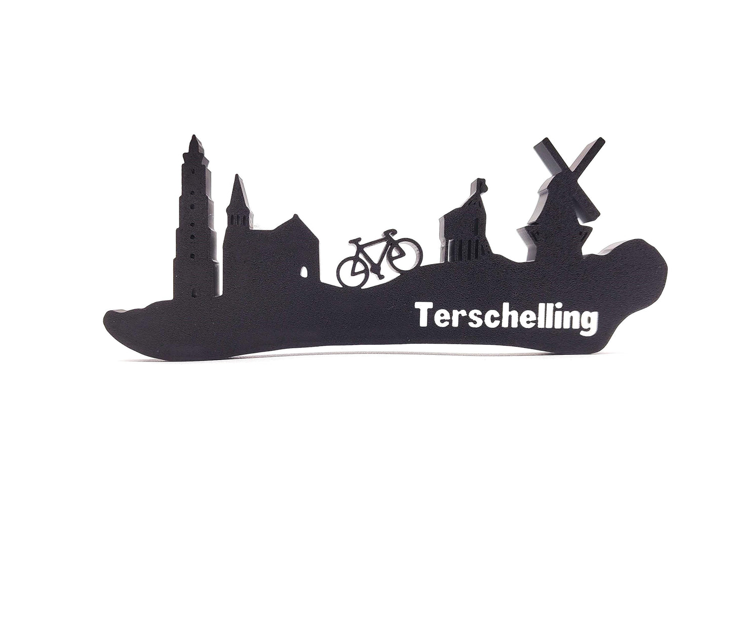 Terschelling skyline, Capture the Charm of Terschelling with This Stunning Dutch Skyline - A Must-Have Decorative Piece