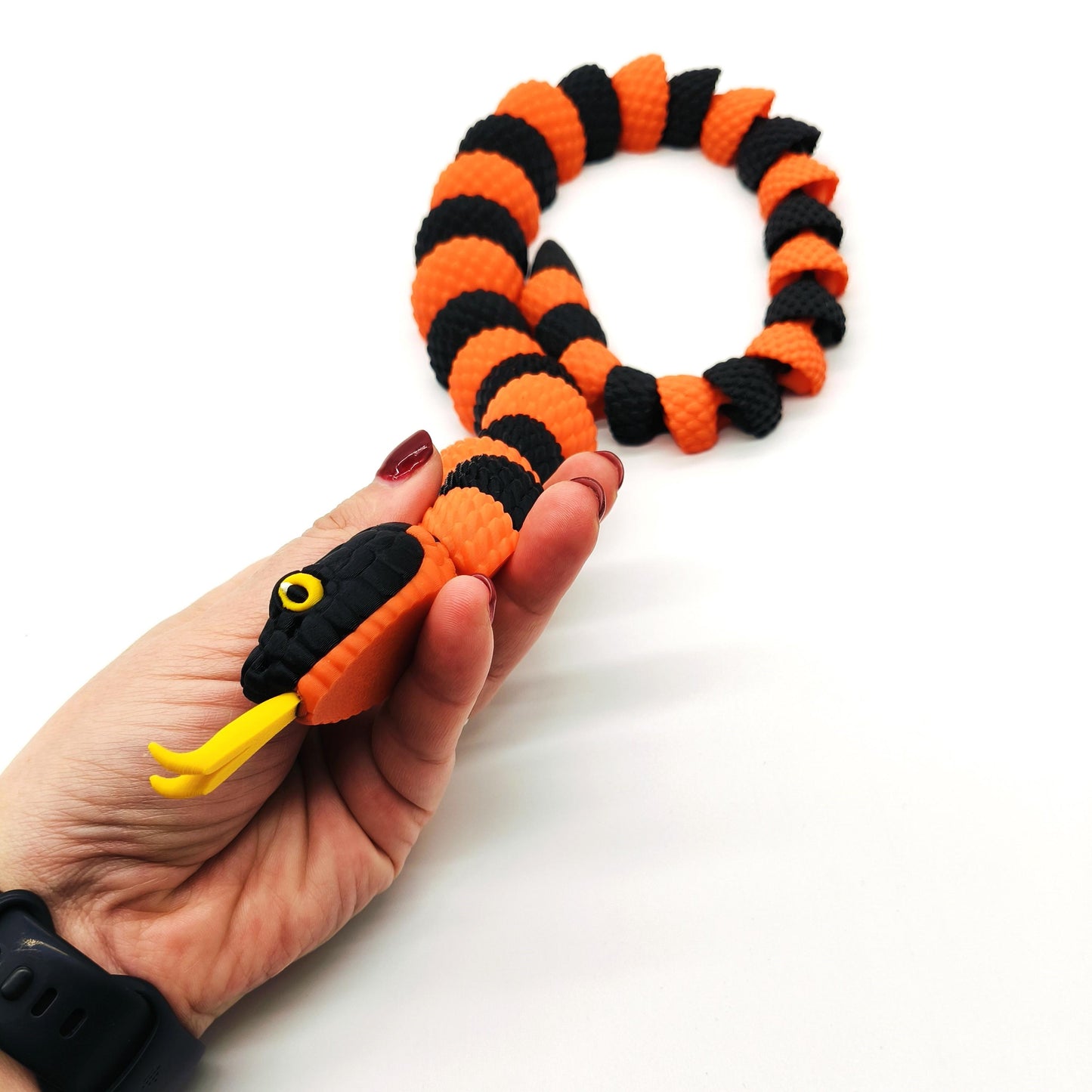 Copperhead Snake Toy - Movable Snake Figure, Perfect for Display, or Educational Use, Gift for Snake Lovers and Nature Enthusiasts