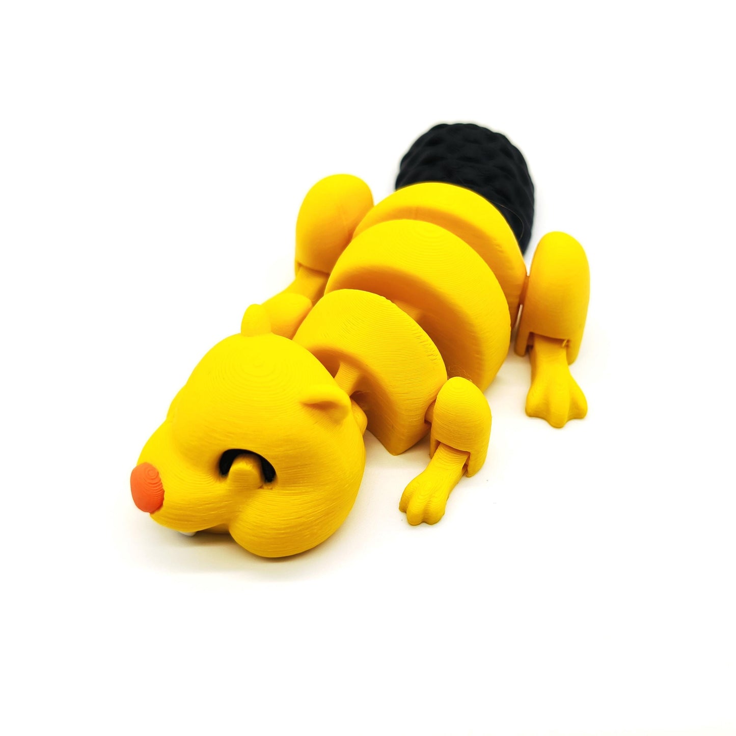 Adorable Articulated Beaver Toy – Cute Flexible Animal Figure with Movable Parts – Charming Desk Buddy Gift for Animal Lovers and Kids