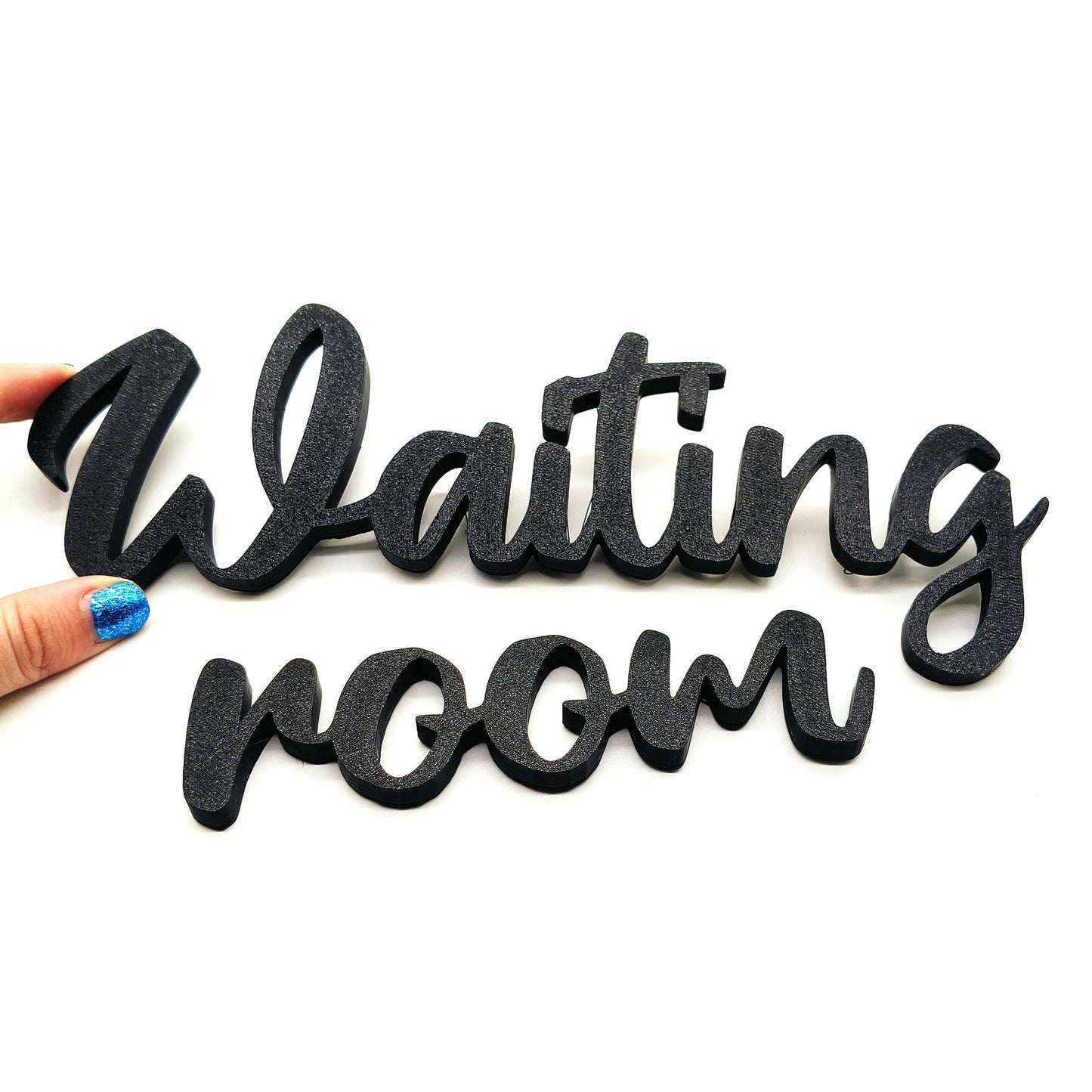 Waiting Room Sign for Office Decor, Reception Area Wall Art and Business Spaces
