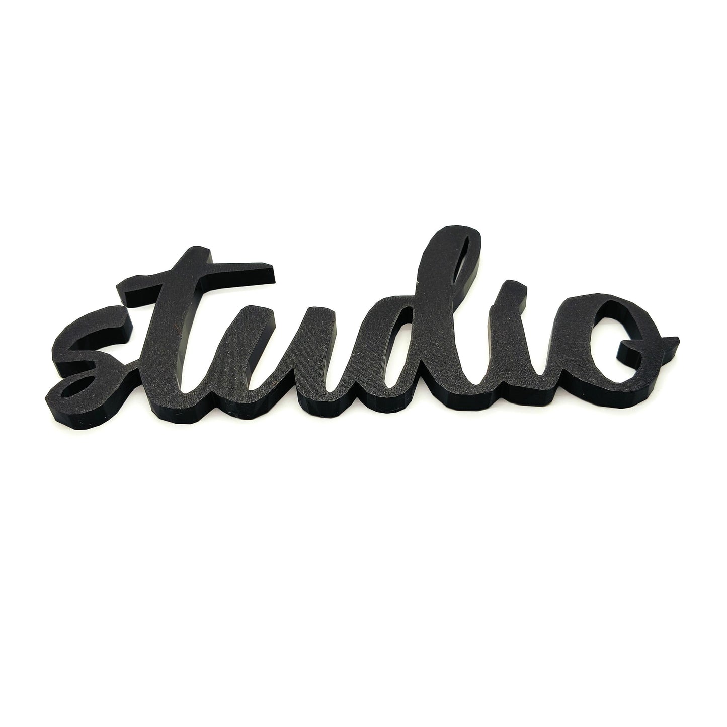 Studio Wall Sign - Studio Door Sign - Studio Room Decoration, Modern Cursive Script Lettering, Perfect for Home or Office Spaces