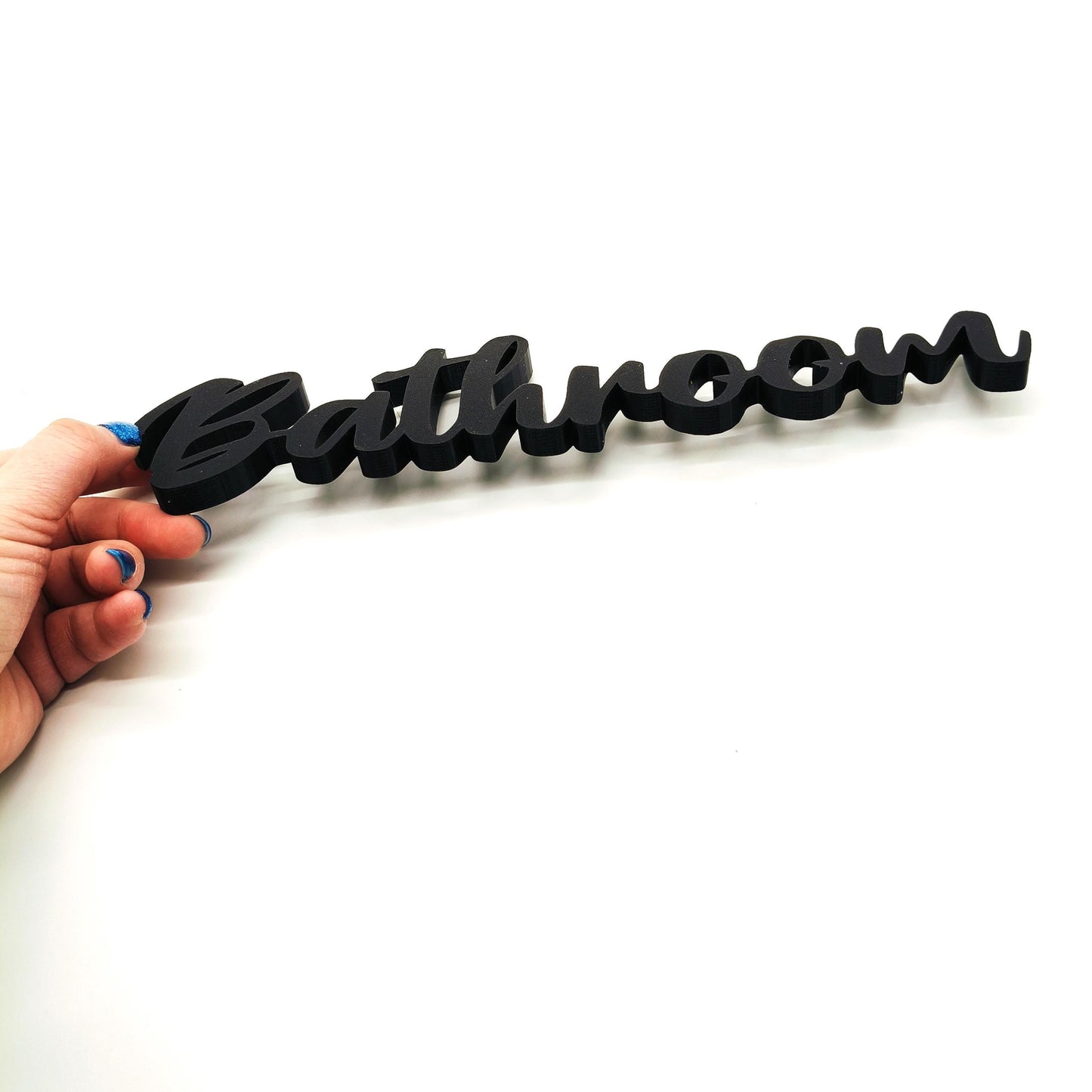 Elegant 'Bathroom' Wall or Door Sign - Perfect for Modern and Classic Home Décor Styles