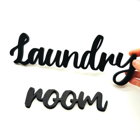 Laundry Room Wall Sign – Stylish Minimalist Home Decor for Laundry Spaces, Wall Lettering for Organizing and Decorating Your Laundry Area
