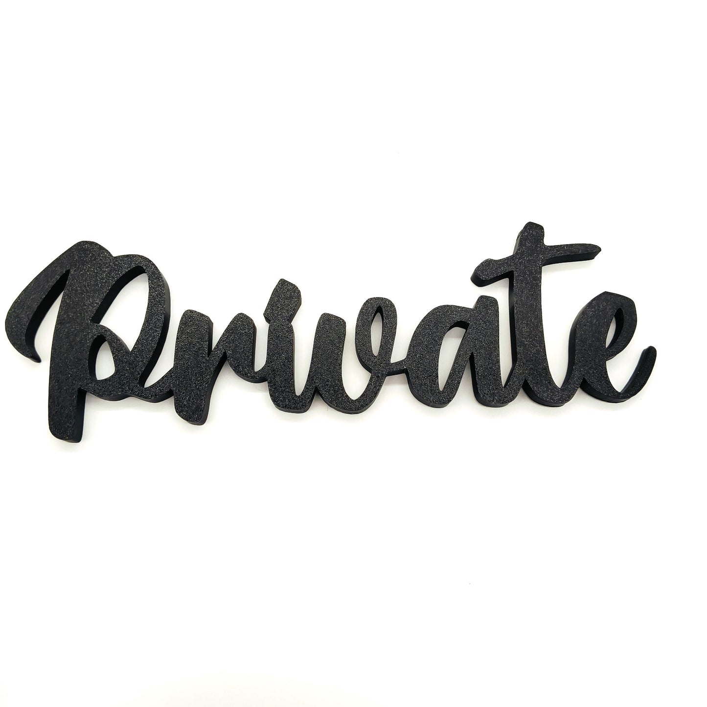 Private Wall Sign - Private Door Sign - 'Private' Room Decoration, Modern Cursive Script Lettering, Perfect for Home or Office Spaces