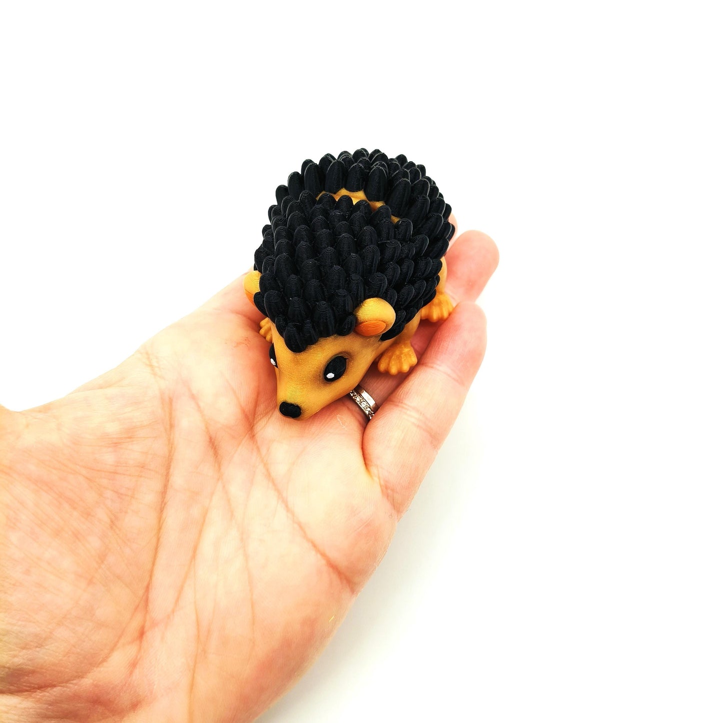 Small Hedgehog Figurine , Adorable Hedgehog – Articulated and Flexible Animal Design, Cute Personalized Gift for Animal Lovers, Gift Idea