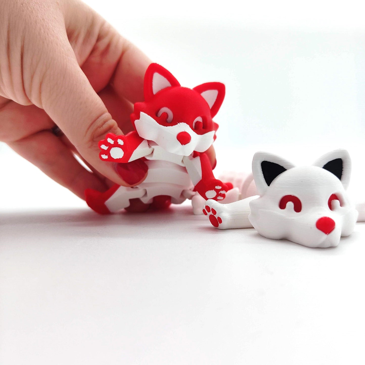 Articulated Fox – Flexible Articulated Animal, Desk Toy, Gift for Fox Lovers, Cute Desk Decor - Fidget Toy