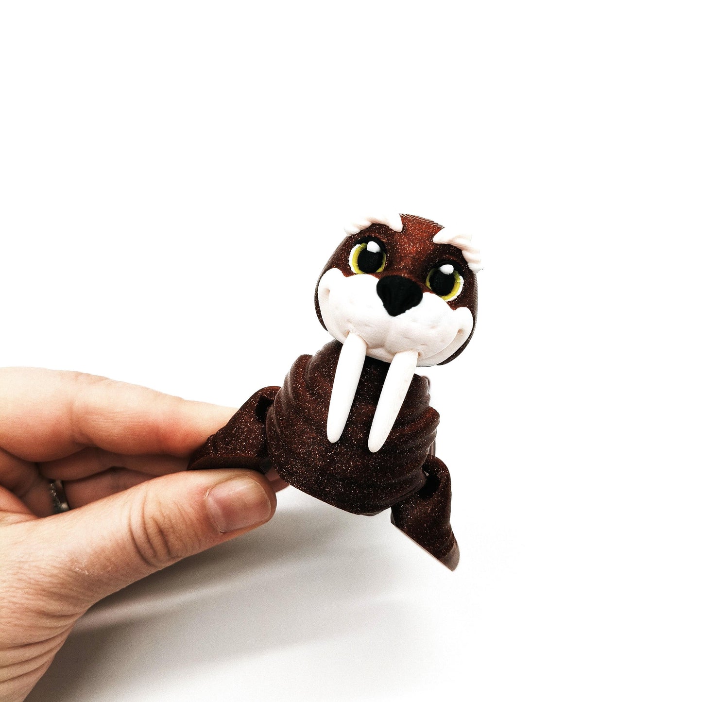 Articulated Walrus Figurine – Fidget Animal Gift – Cute Walrus Figurine – Unique Desk Toy – Fun Gift for Ocean Lovers