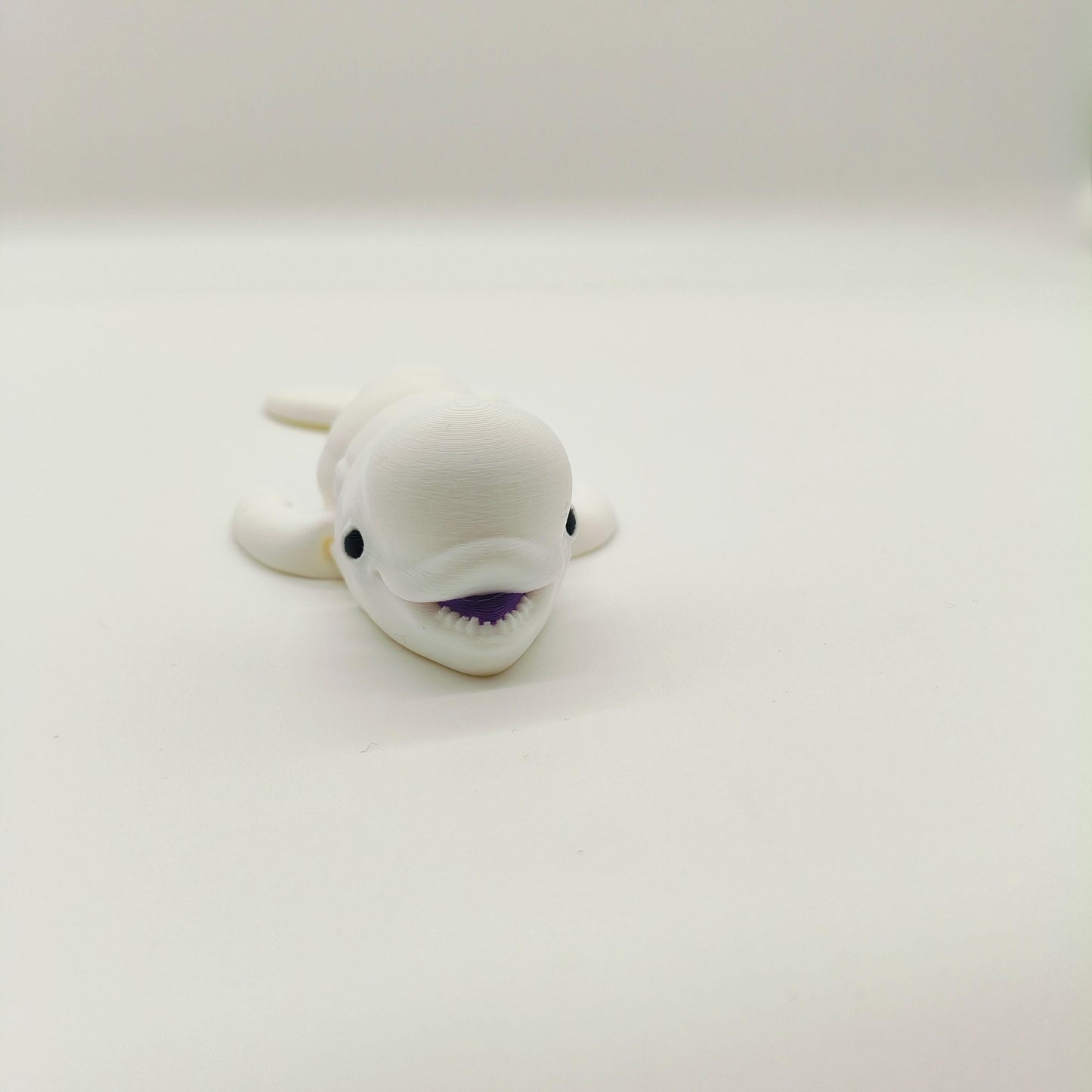 Articulated Beluga Whale | Fidget Toy | Cute Ocean Animal Gift | Moving Parts | Desk Toy | Unique Gift for Whale Lovers