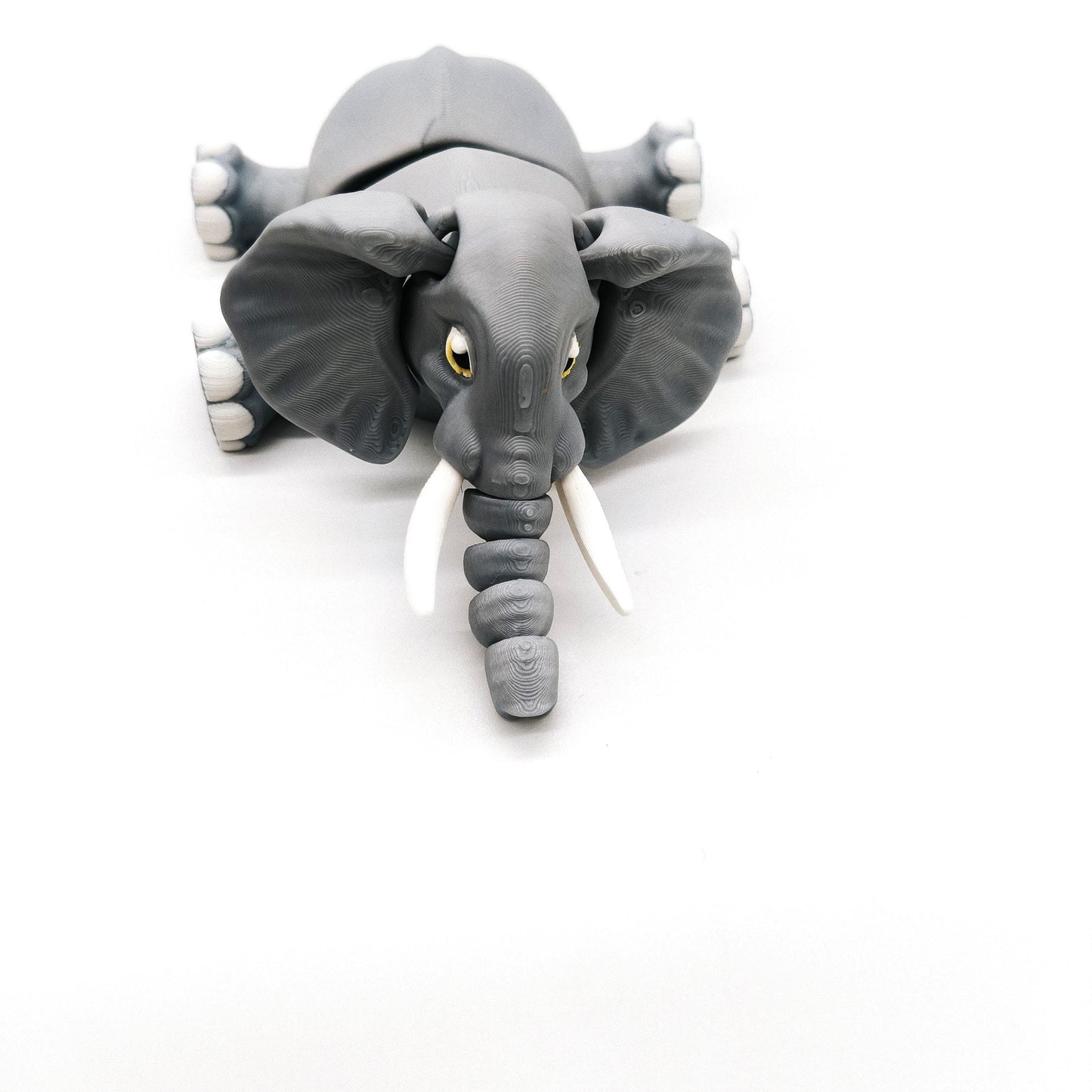 Articulated Elephant Figurine – Flexible, Fidget-Friendly Elephant Figure – Unique Animal Gift – Desk Toy – Elephant Lover’s Gift