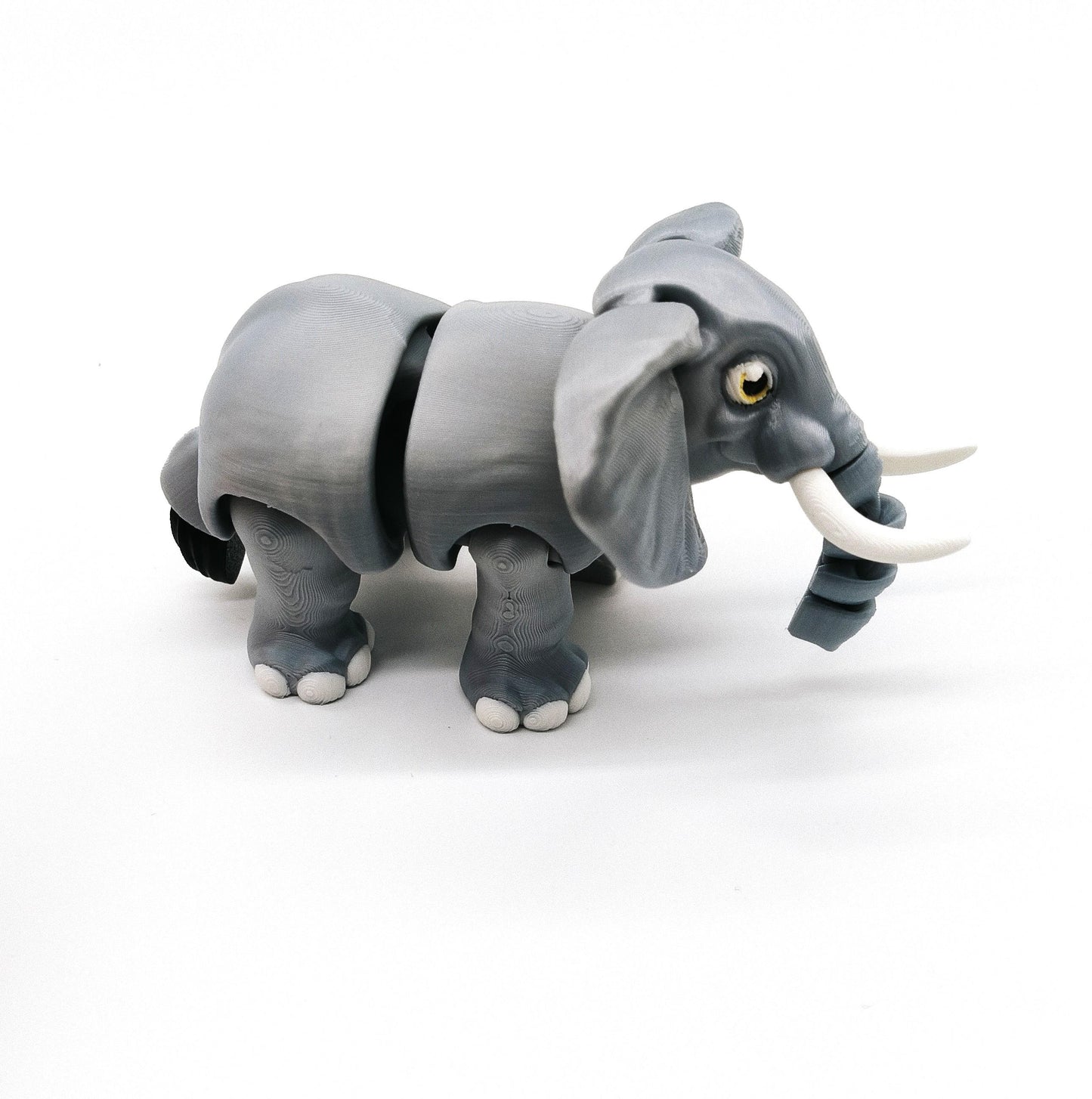 Articulated Elephant Figurine – Flexible, Fidget-Friendly Elephant Figure – Unique Animal Gift – Desk Toy – Elephant Lover’s Gift