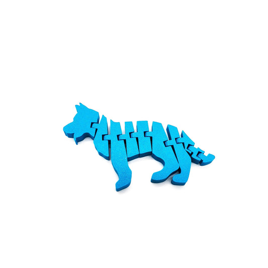 Articulated Shepherd Dog - Flexible Movable Dog Figurine - Cute Puppy Gift - Desk Decor for Dog Lovers, Unique Sensory Toy for Adults