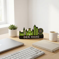 Skyline Den Haag – kleurrijk stadssilhouet