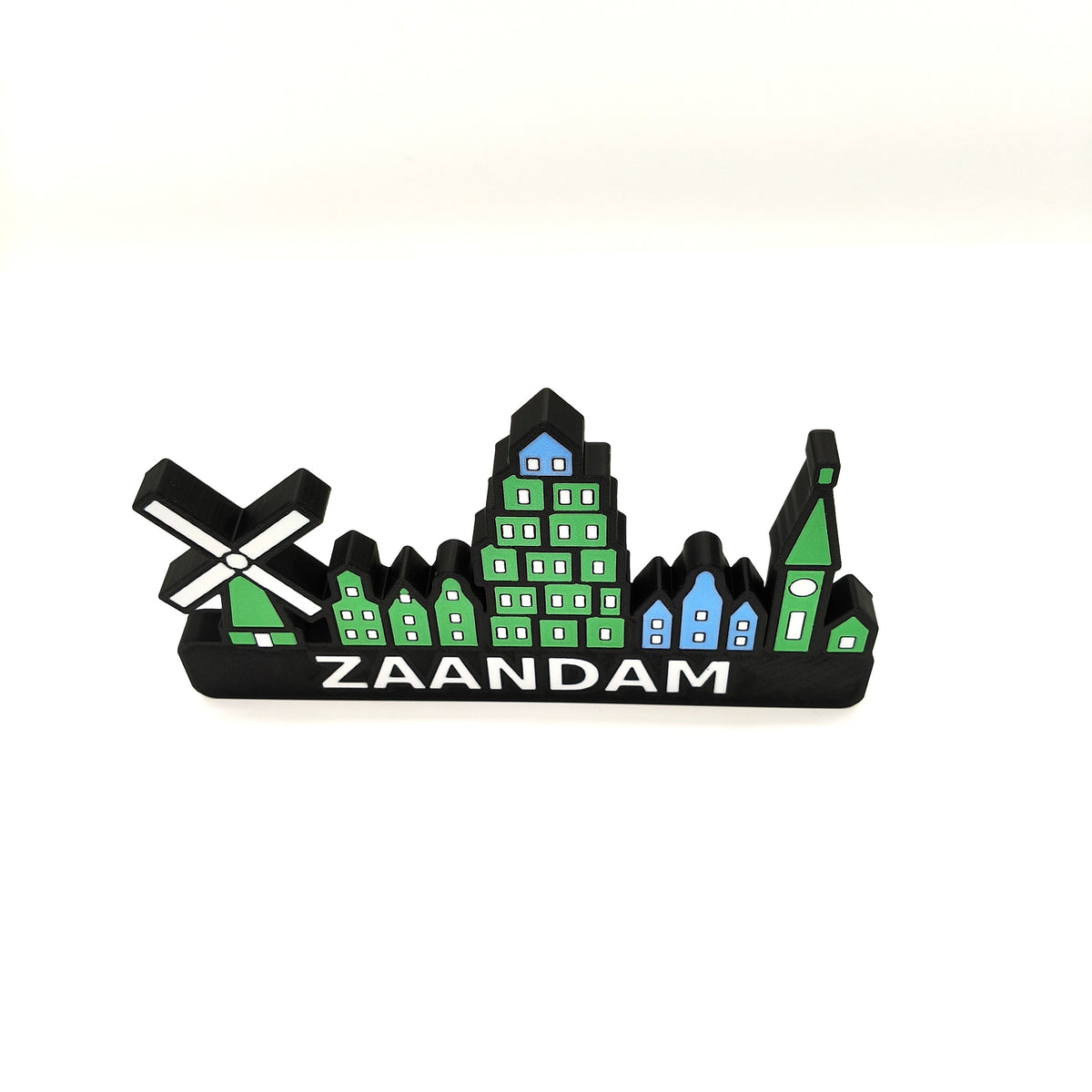 Skyline Zaandam – kleurrijk stadssilhouet