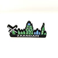 Skyline Zaandam – kleurrijk stadssilhouet