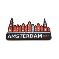 Skyline Amsterdam – kleurrijk stadssilhouet