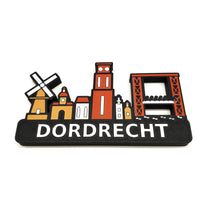 Skyline Dordrecht – kleurrijk stadssilhouet