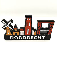 Skyline Dordrecht – kleurrijk stadssilhouet