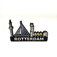Skyline Rotterdam – kleurrijk stadssilhouet