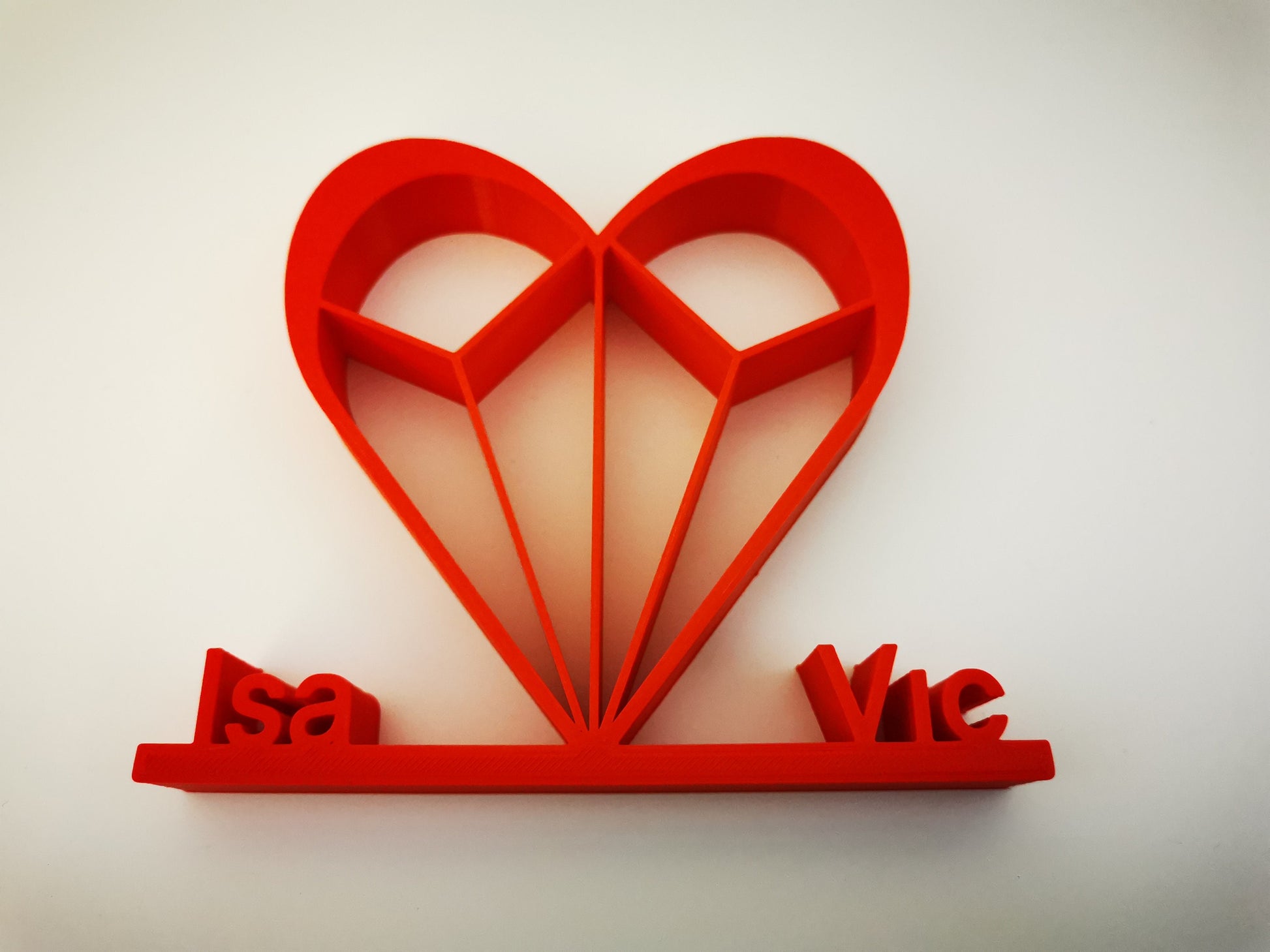 Love Custom Sign | Personalized Name Sign | 3D heart for couples| Valentine's Day gift| wedding gift| Home Wall Decor | Anniversary Gift