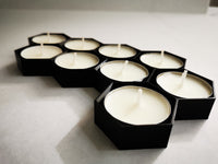 Bee pattern Candle Holder for 9 candles| Center piece | living room, honeycomb | table decor | bee hive | hexagonal | Tea Light Holders
