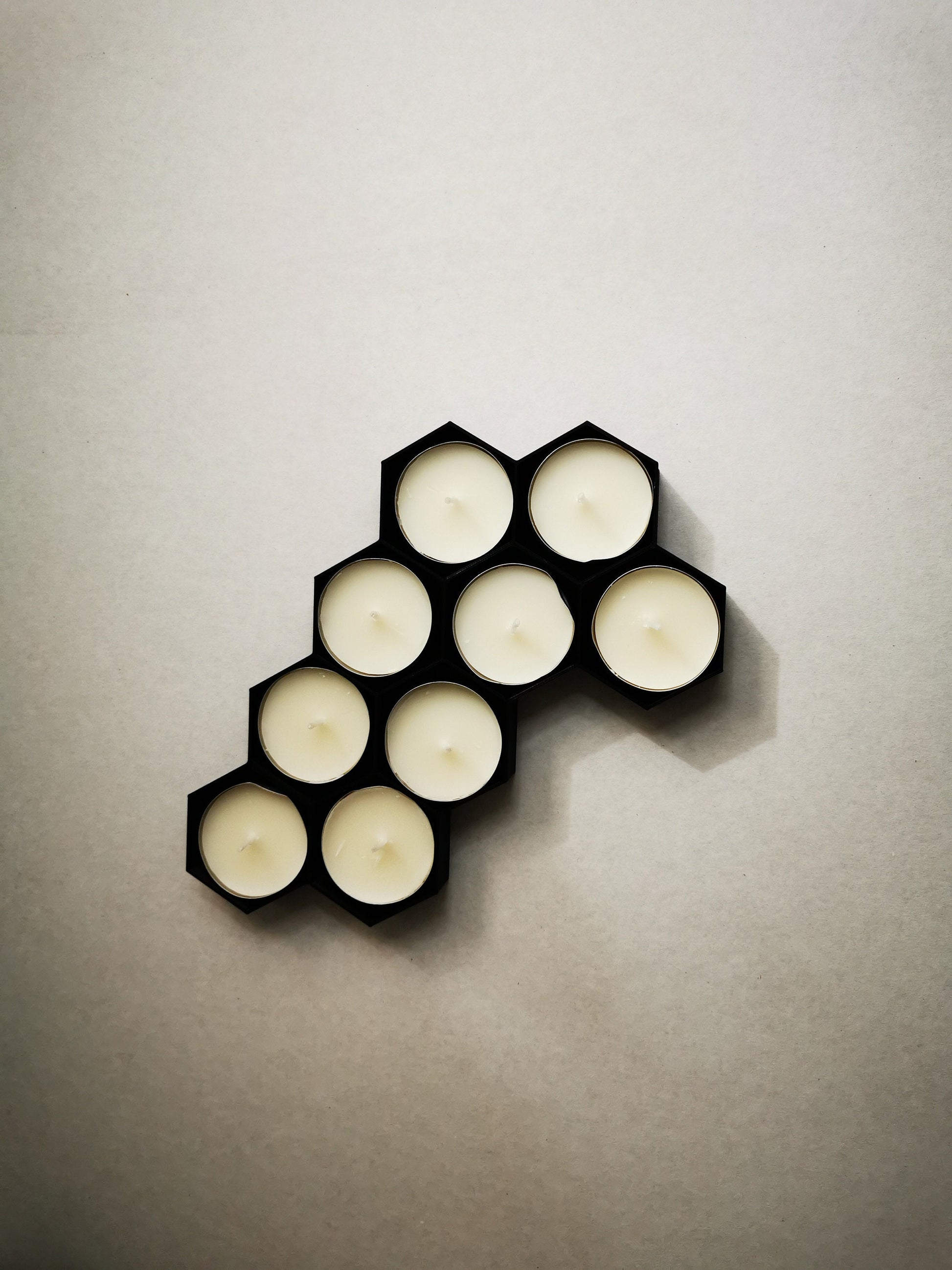 Bee pattern Candle Holder for 9 candles| Center piece | living room, honeycomb | table decor | bee hive | hexagonal | Tea Light Holders